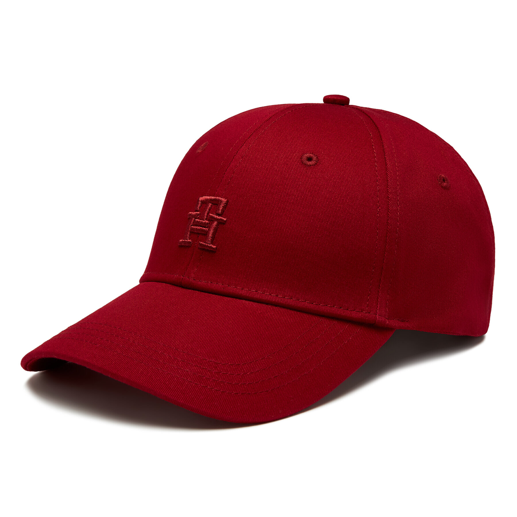 Tommy Hilfiger Шапка с козирка Monogram AM0AM11448 Бордо - Pepit.bg
