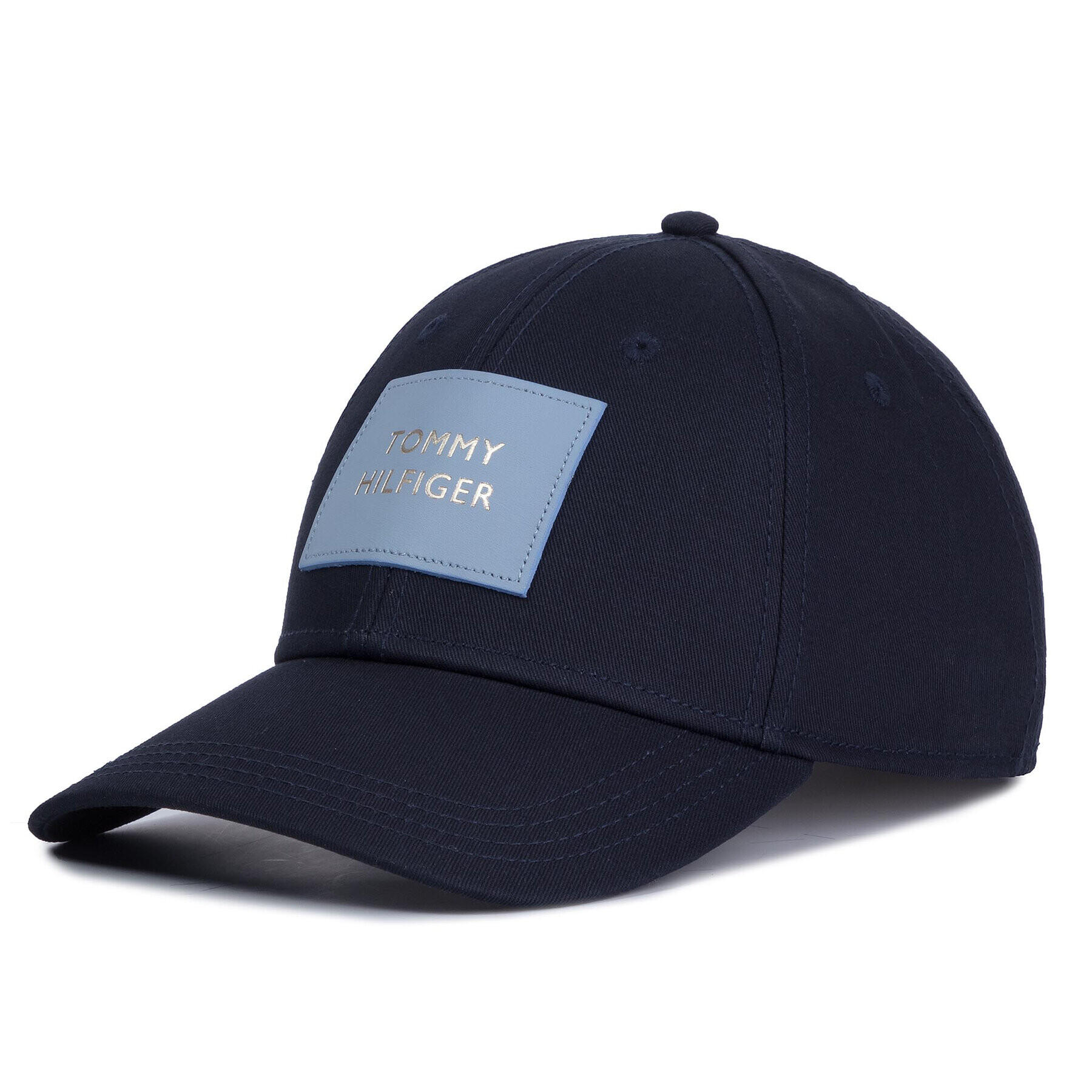 Tommy Hilfiger Шапка с козирка Patch Cap AW0AW06797 Тъмносин - Pepit.bg