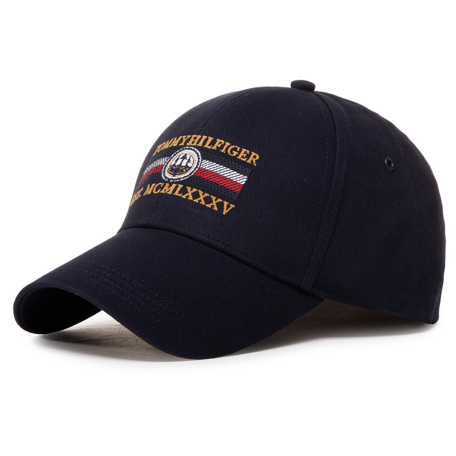 Tommy Hilfiger Шапка с козирка Seasonal Icon Cap Est. M0AM06114 Тъмносин - Pepit.bg