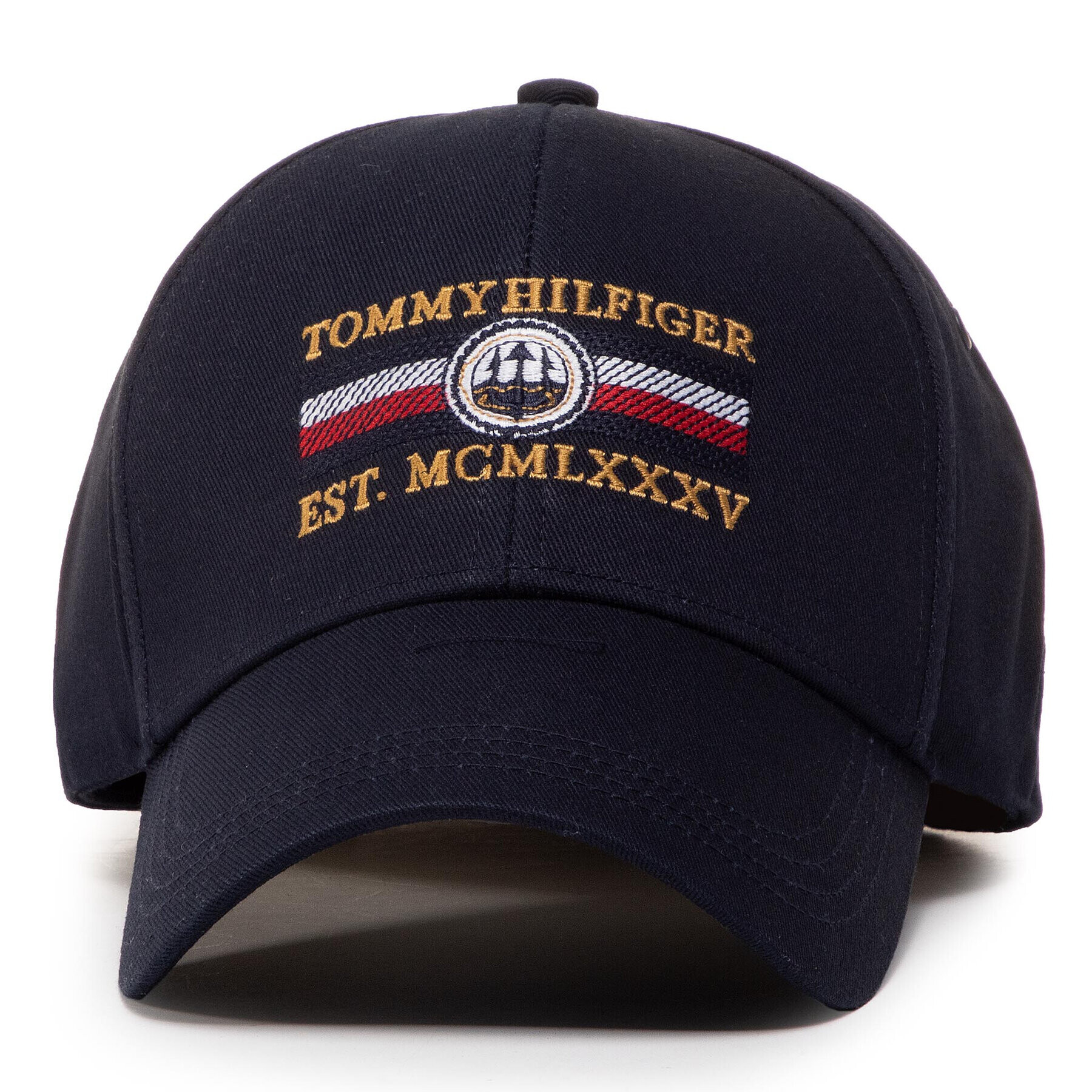 Tommy Hilfiger Шапка с козирка Seasonal Icon Cap Est. M0AM06114 Тъмносин - Pepit.bg