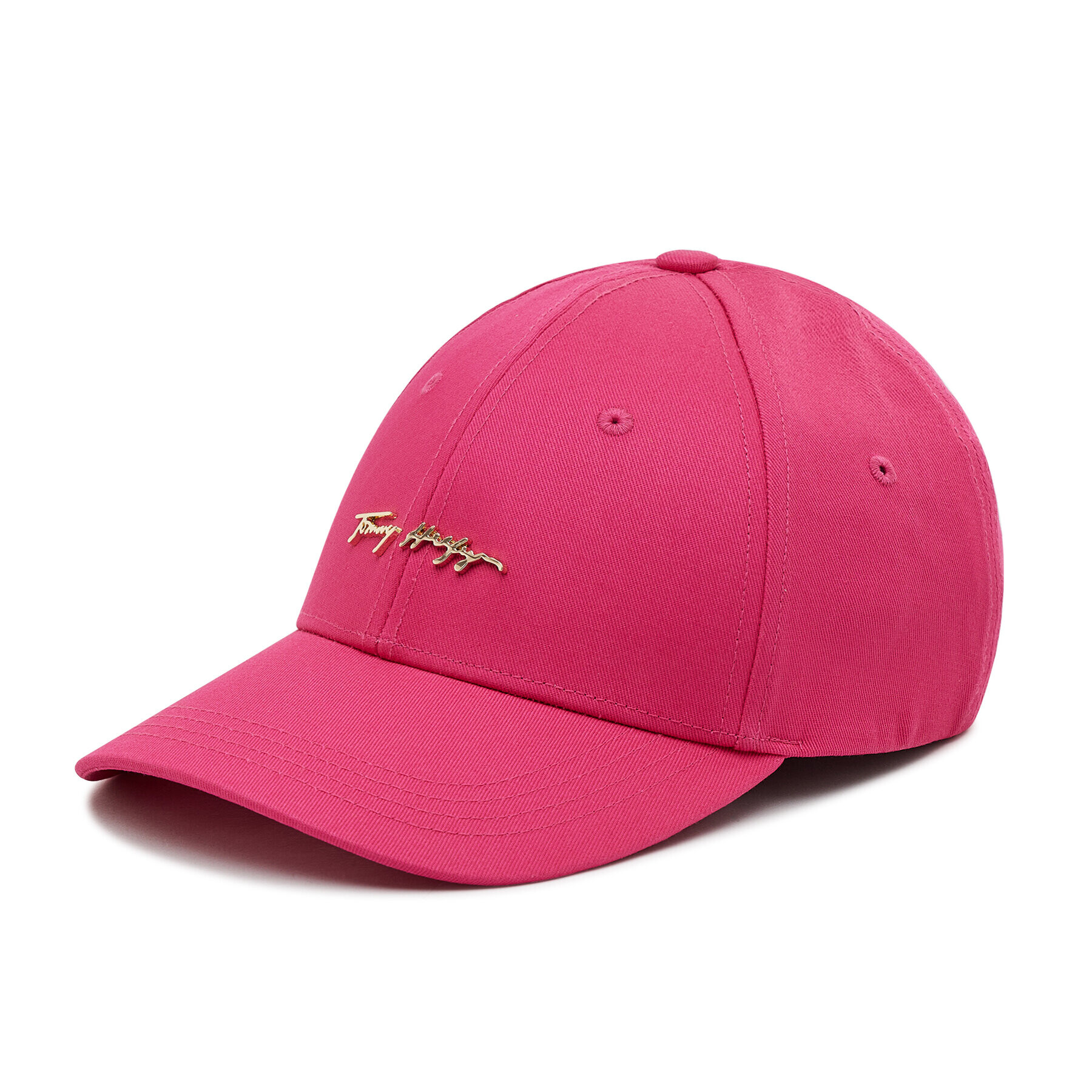 Tommy Hilfiger Шапка с козирка Signature Cap AW0AW10054 Розов - Pepit.bg