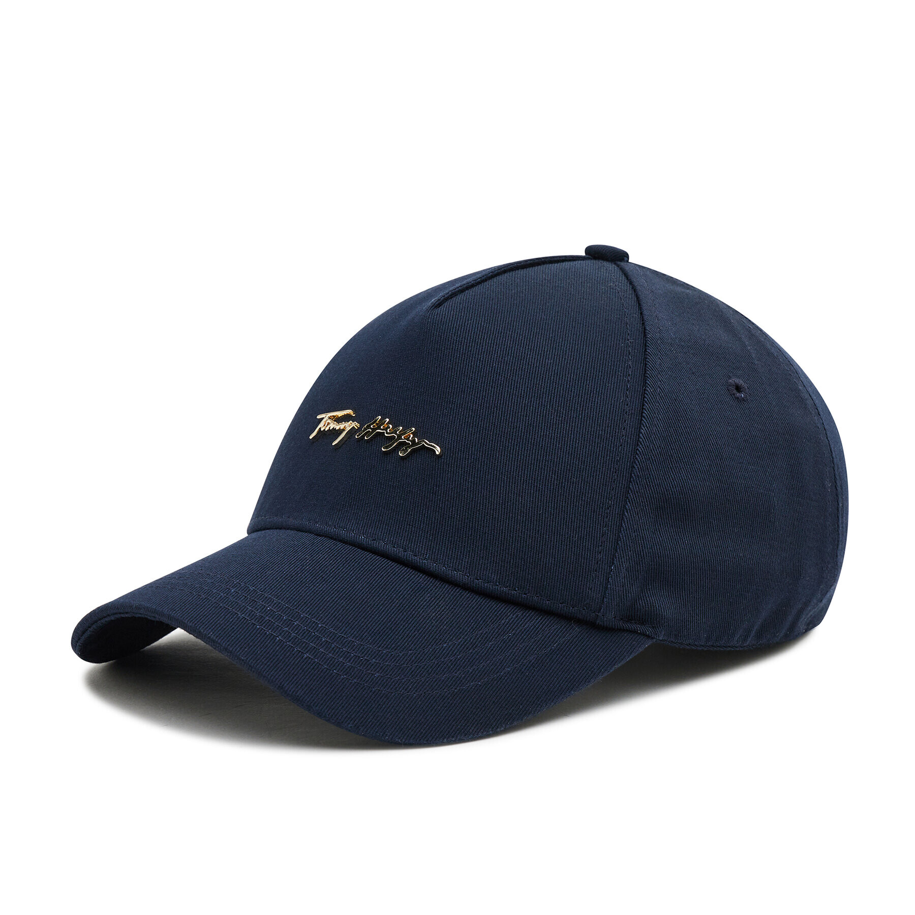 Tommy Hilfiger Шапка с козирка Signature Fresh Cap AW0AW10618 Тъмносин - Pepit.bg