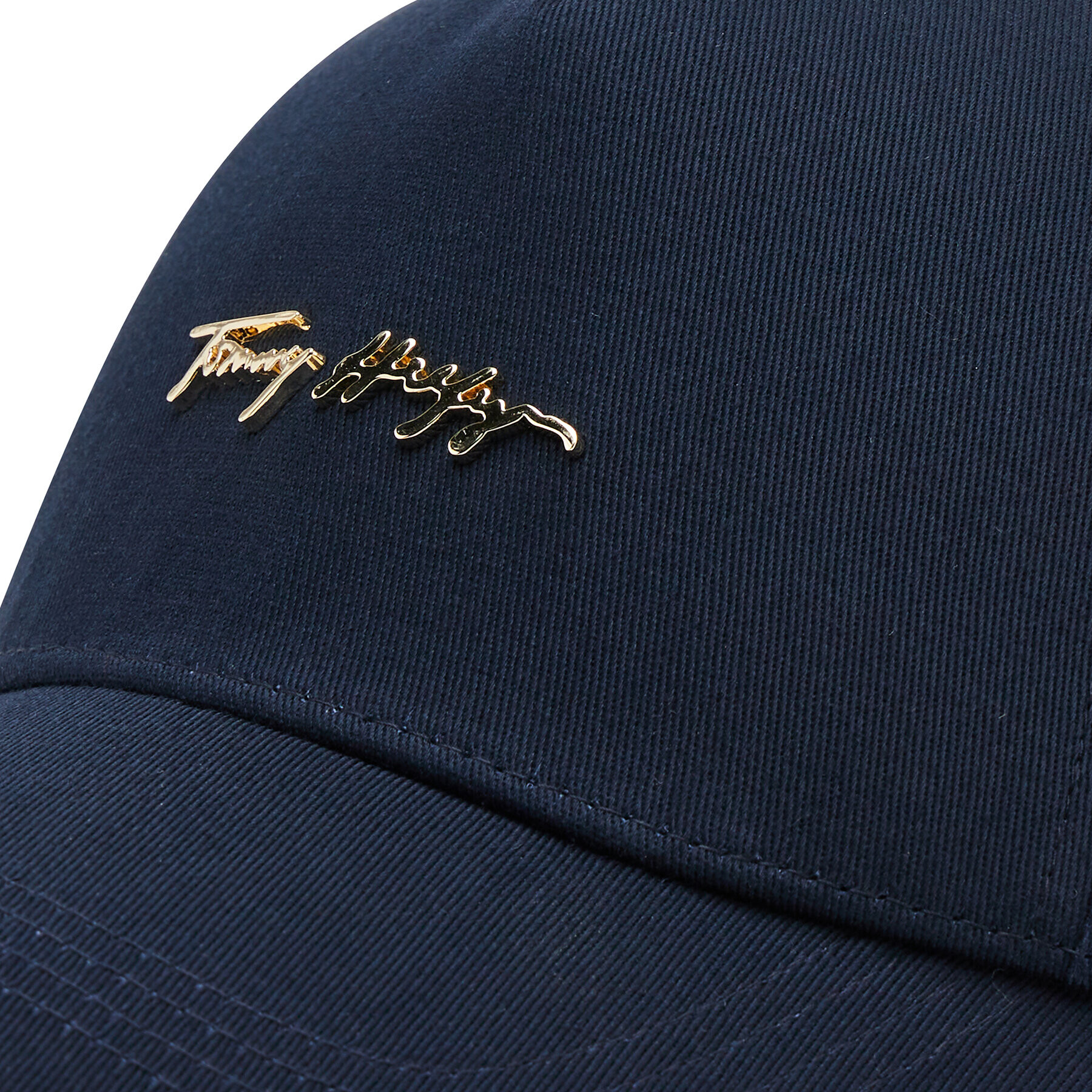 Tommy Hilfiger Шапка с козирка Signature Fresh Cap AW0AW10618 Тъмносин - Pepit.bg