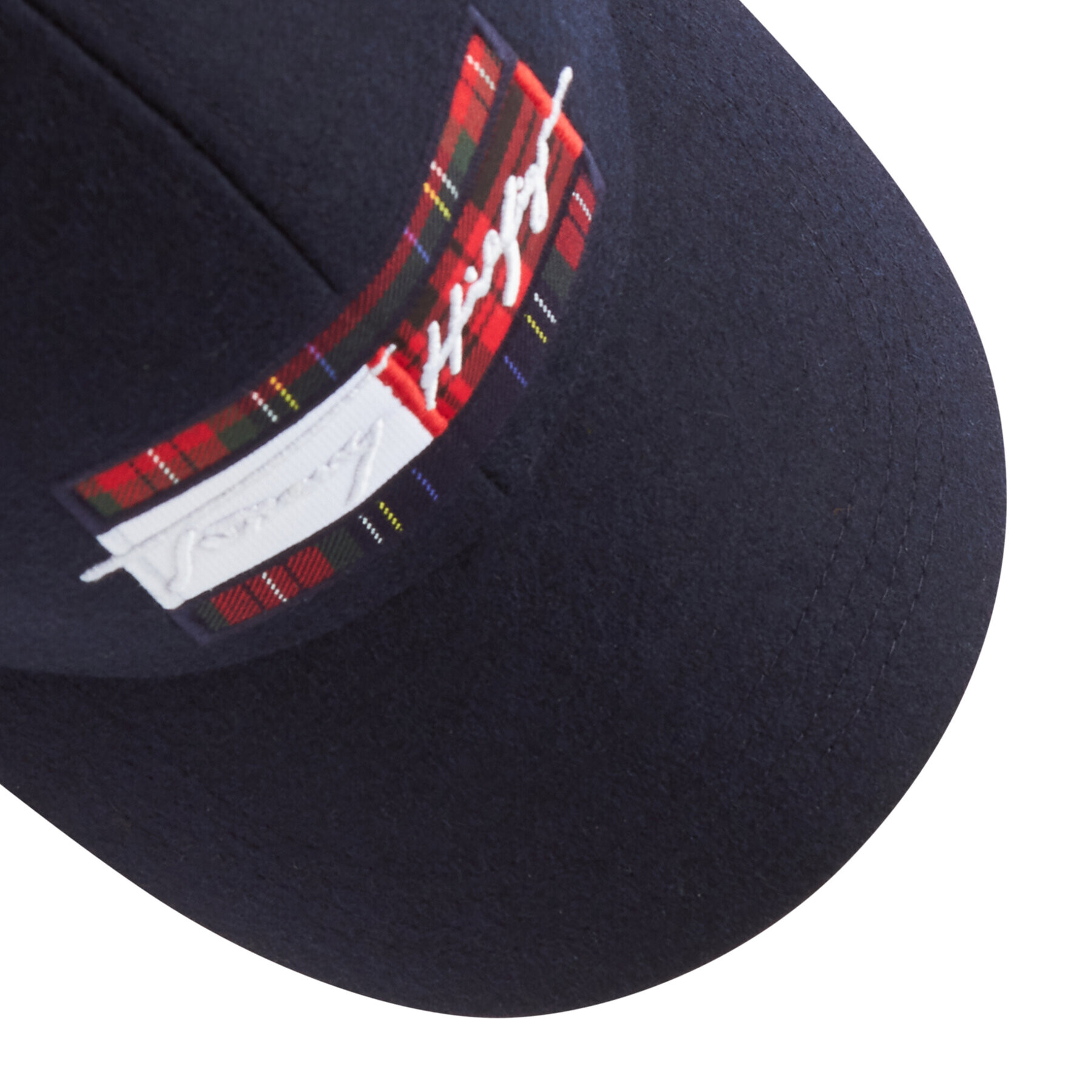 Tommy Hilfiger Шапка с козирка Th Signature Flag Cap AM0AM07037 Тъмносин - Pepit.bg