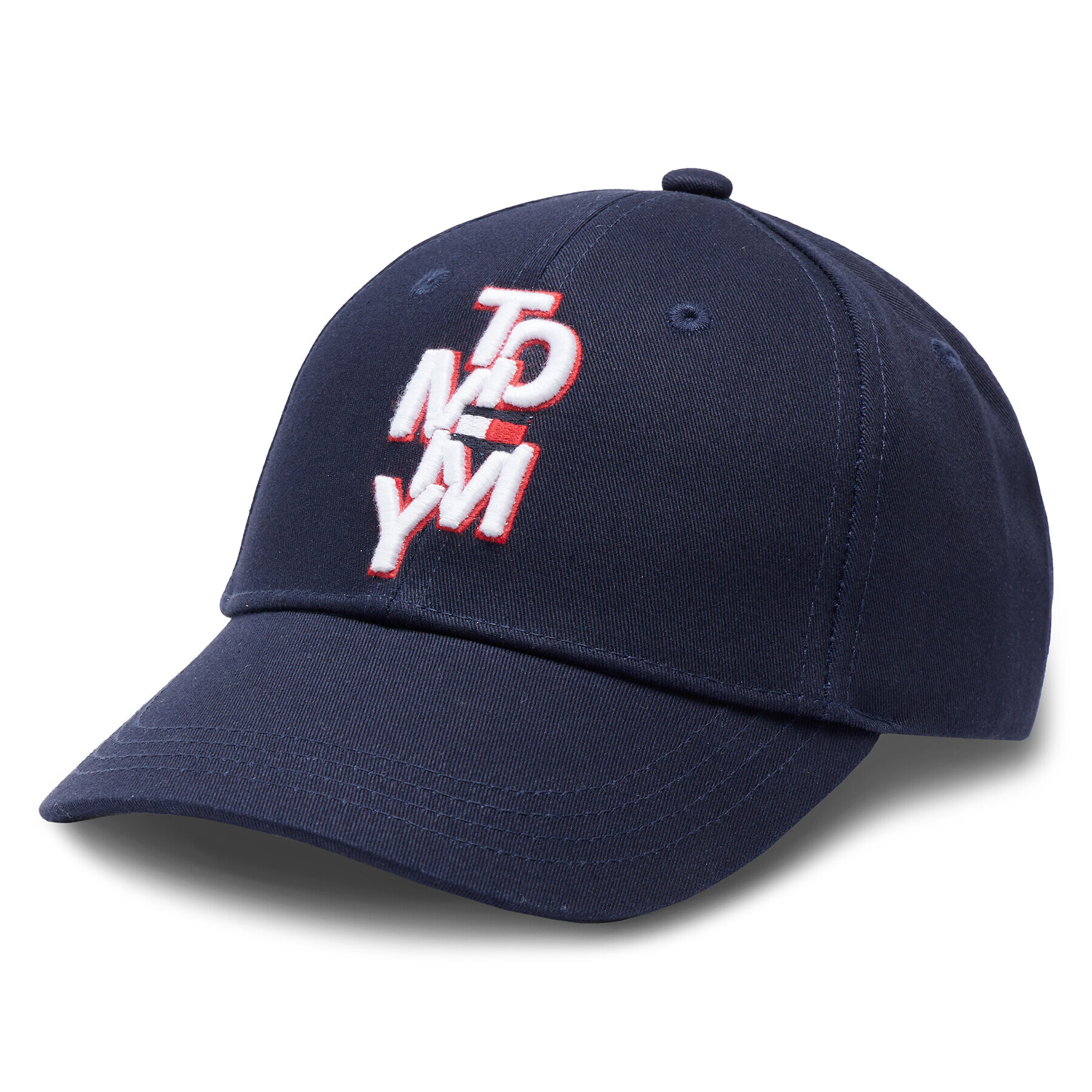 Tommy Hilfiger Шапка с козирка Tommy Logo Cap AU0AU01600 Тъмносин - Pepit.bg