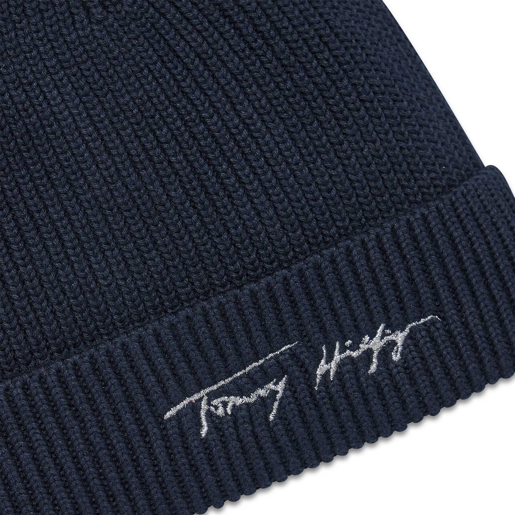 Tommy Hilfiger Шапка Signature Feminine AW0AW10996 Тъмносин - Pepit.bg