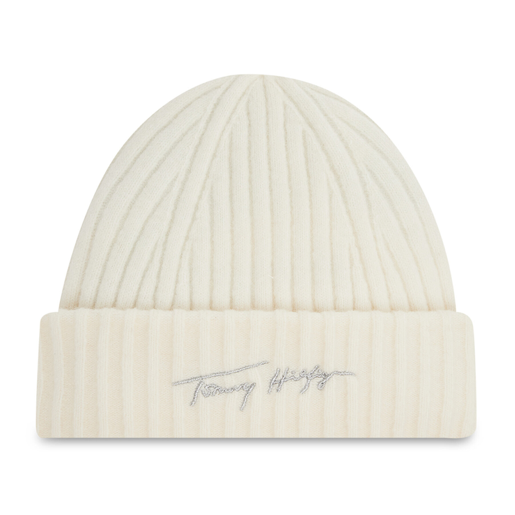 Tommy Hilfiger Шапка Signature Fresh Beanie AW0AW10621 Бежов - Pepit.bg