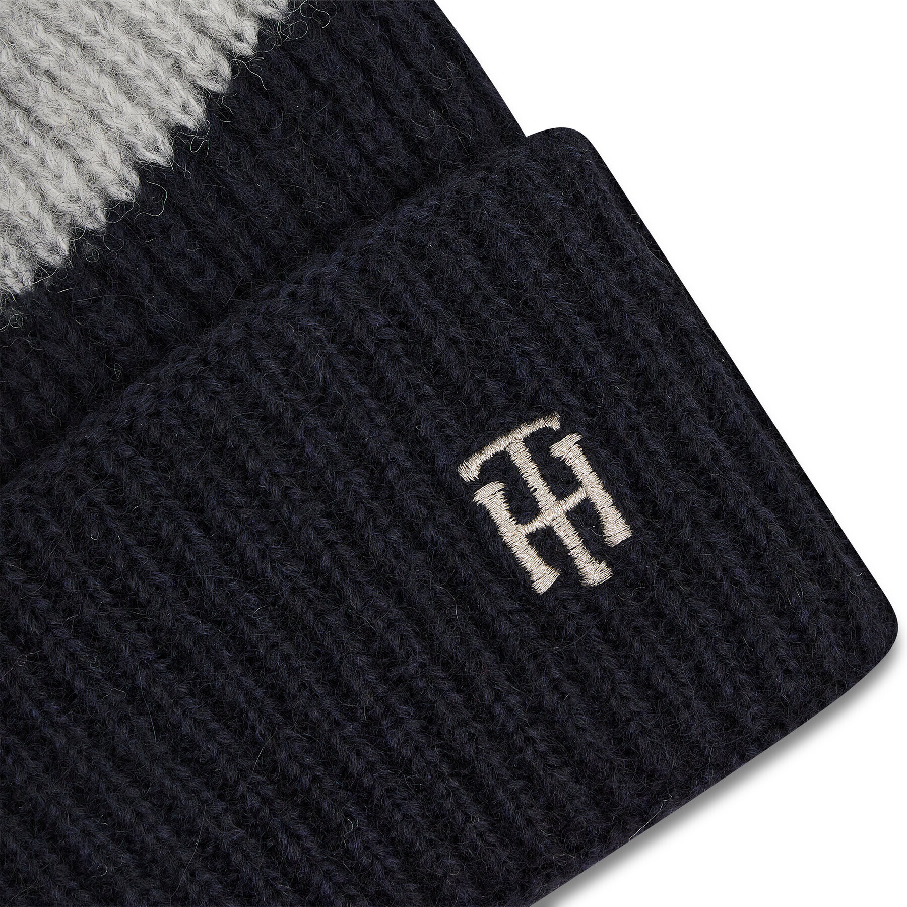 Tommy Hilfiger Шапка Th Effortless Beanie Cb AW0AW10657 Тъмносин - Pepit.bg