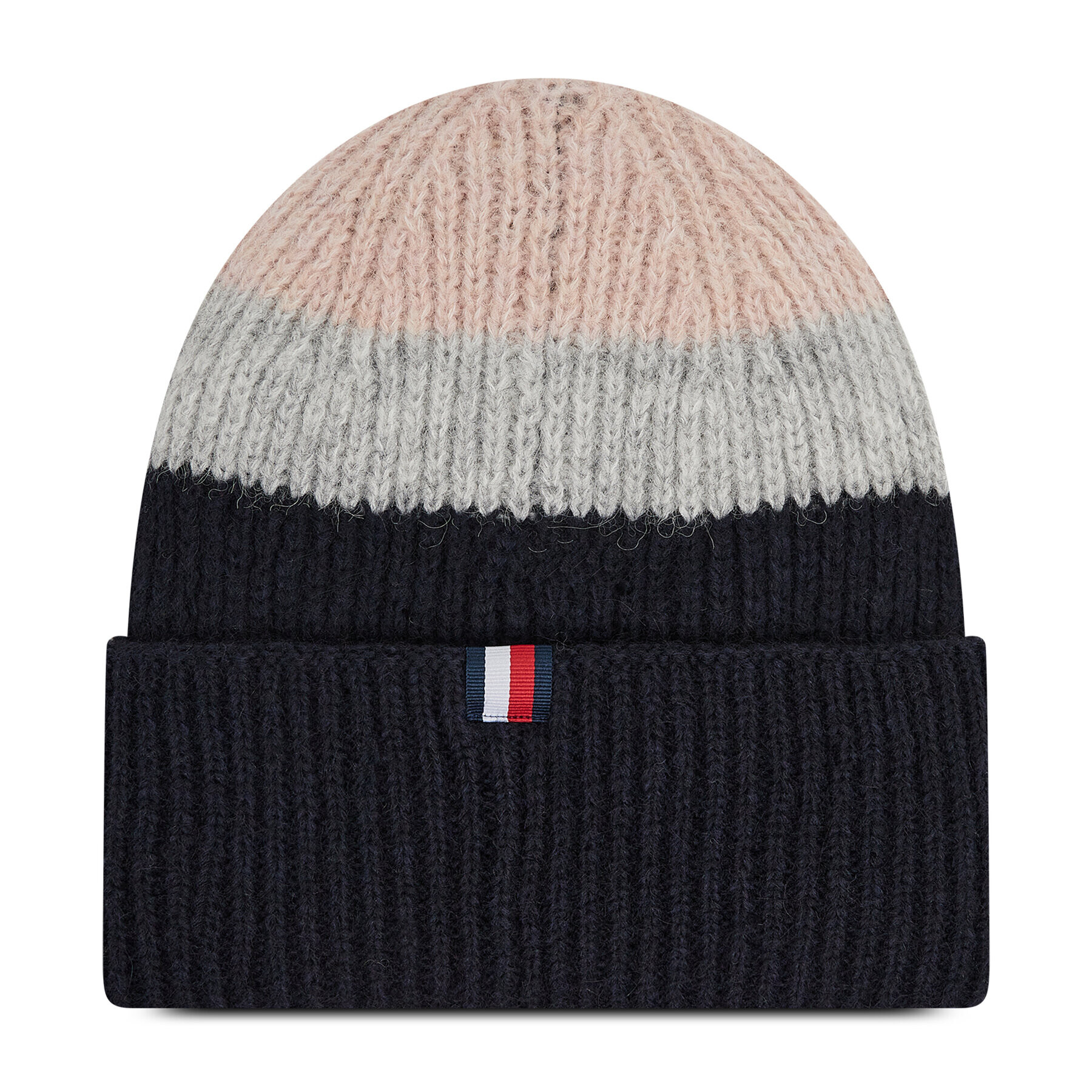 Tommy Hilfiger Шапка Th Effortless Beanie Cb AW0AW10657 Тъмносин - Pepit.bg