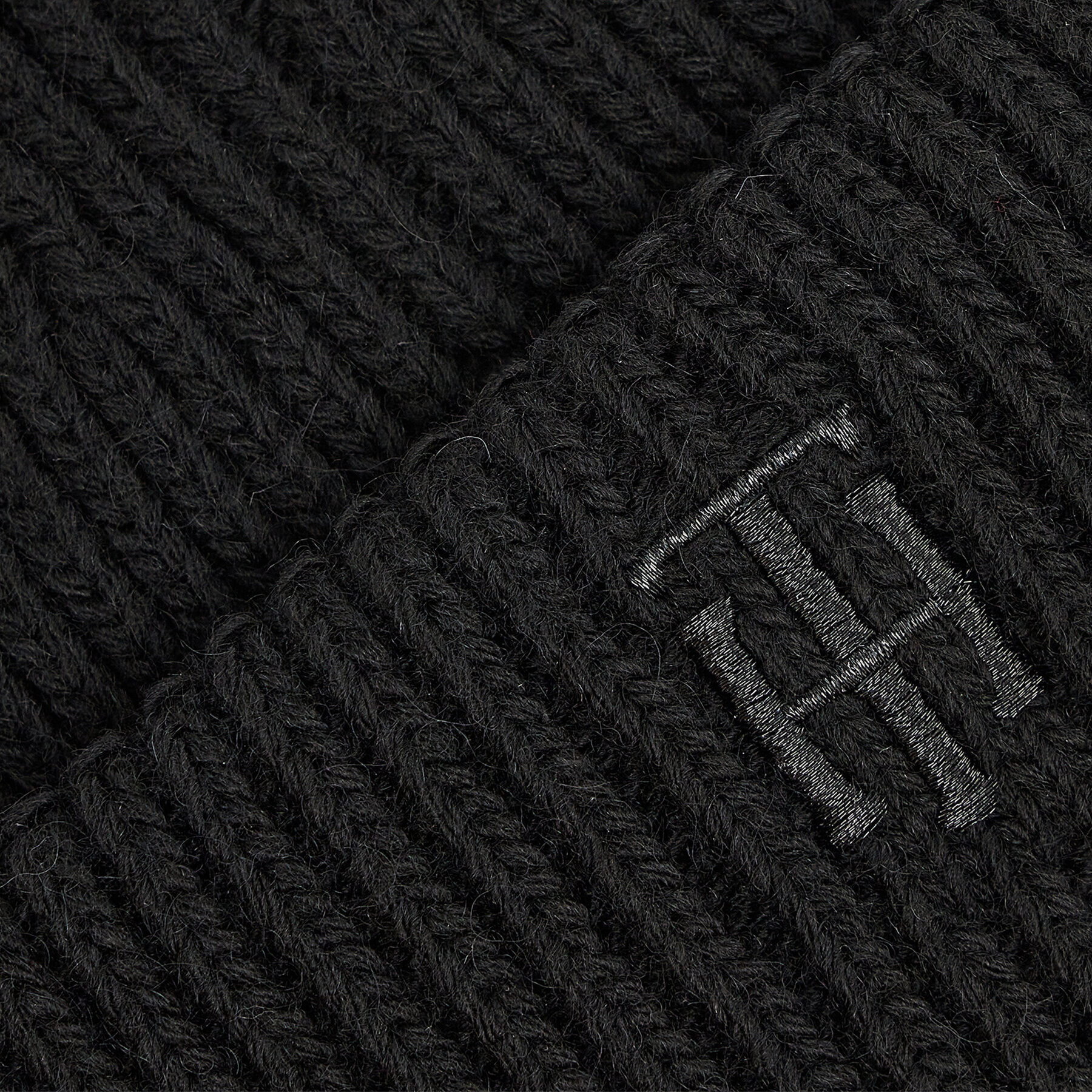 Tommy Hilfiger Шапка Th Elevated Beanie AW0AW10616 Черен - Pepit.bg