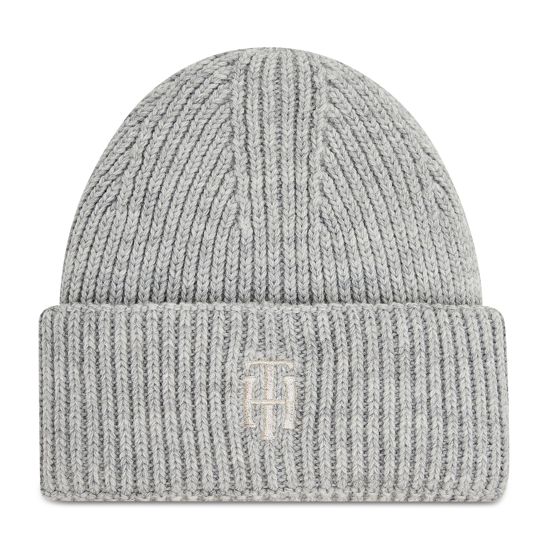 Tommy Hilfiger Шапка Th Elevated Beanie AW0AW10616 Сив - Pepit.bg