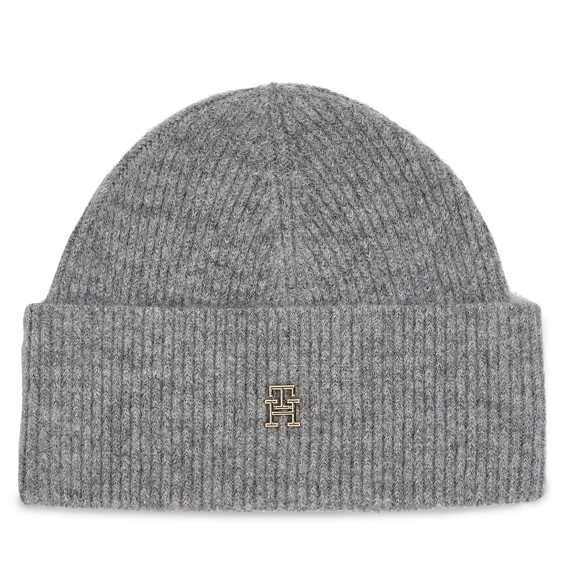 Tommy Hilfiger Шапка Th Evening Beanie AW0AW15319 Сив - Pepit.bg