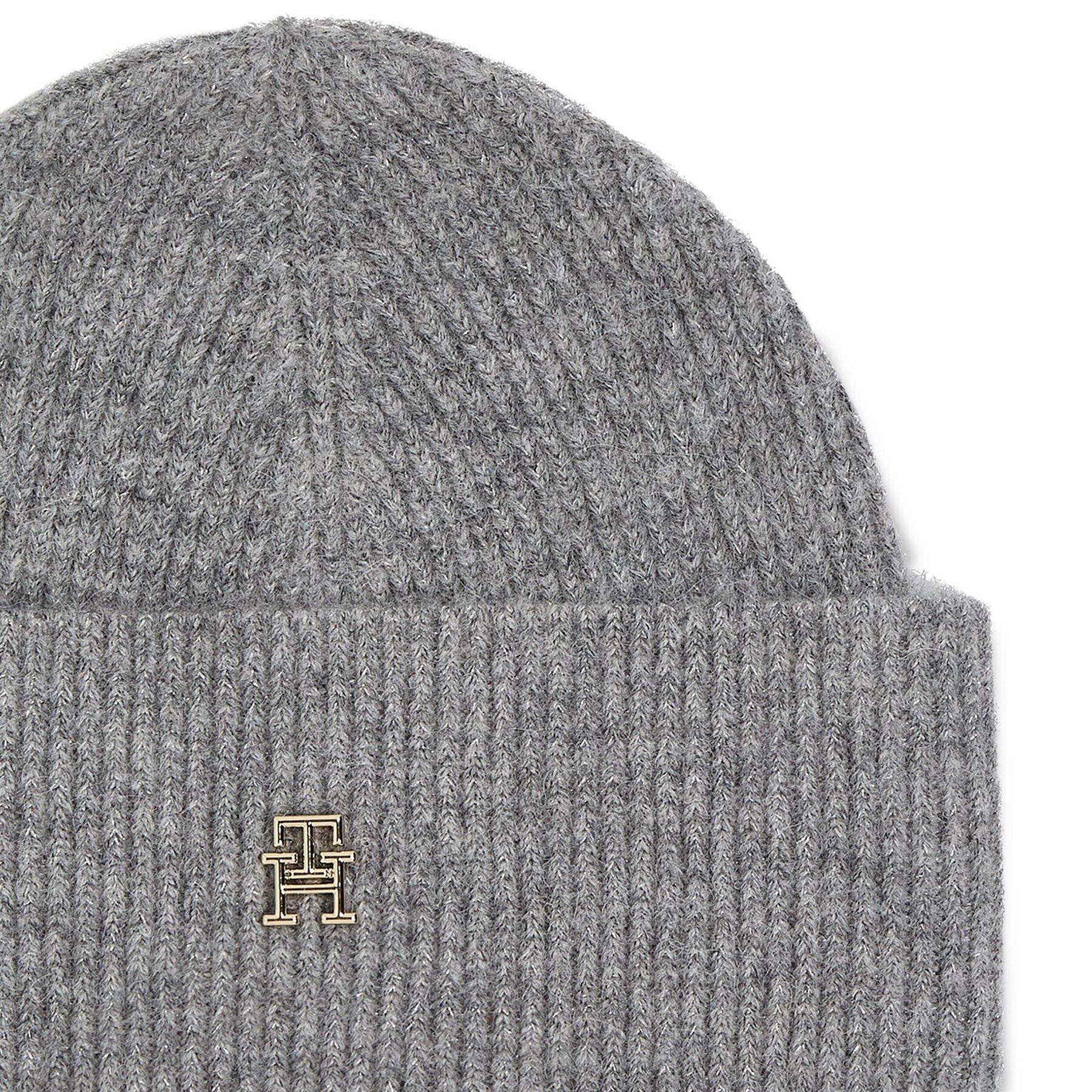 Tommy Hilfiger Шапка Th Evening Beanie AW0AW15319 Сив - Pepit.bg