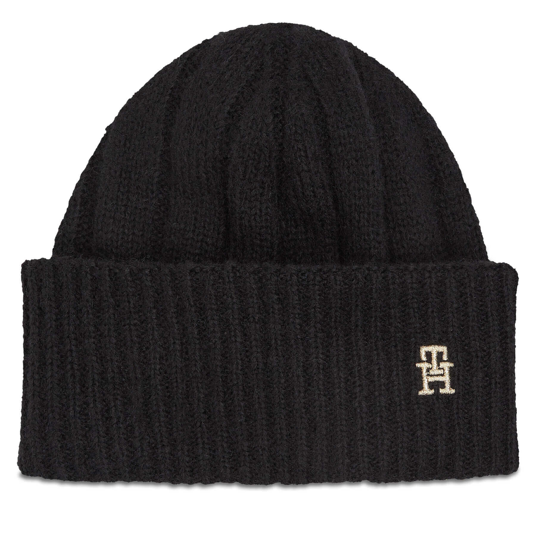 Tommy Hilfiger Шапка Th Timeless Beanie AW0AW15307 Черен - Pepit.bg