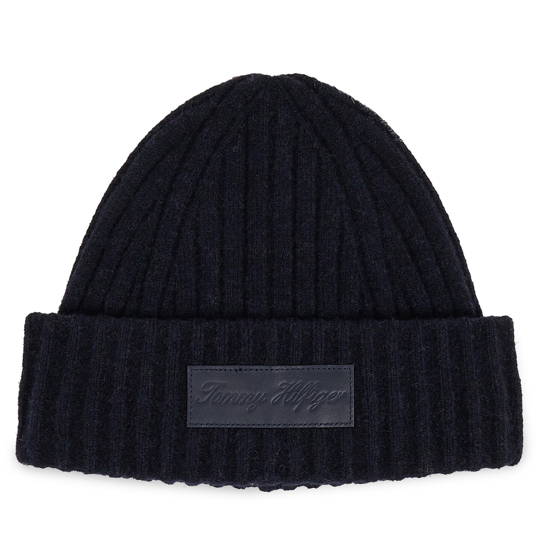 Tommy Hilfiger Шапка Tommy Twist Beanie AW0AW15325 Тъмносин - Pepit.bg