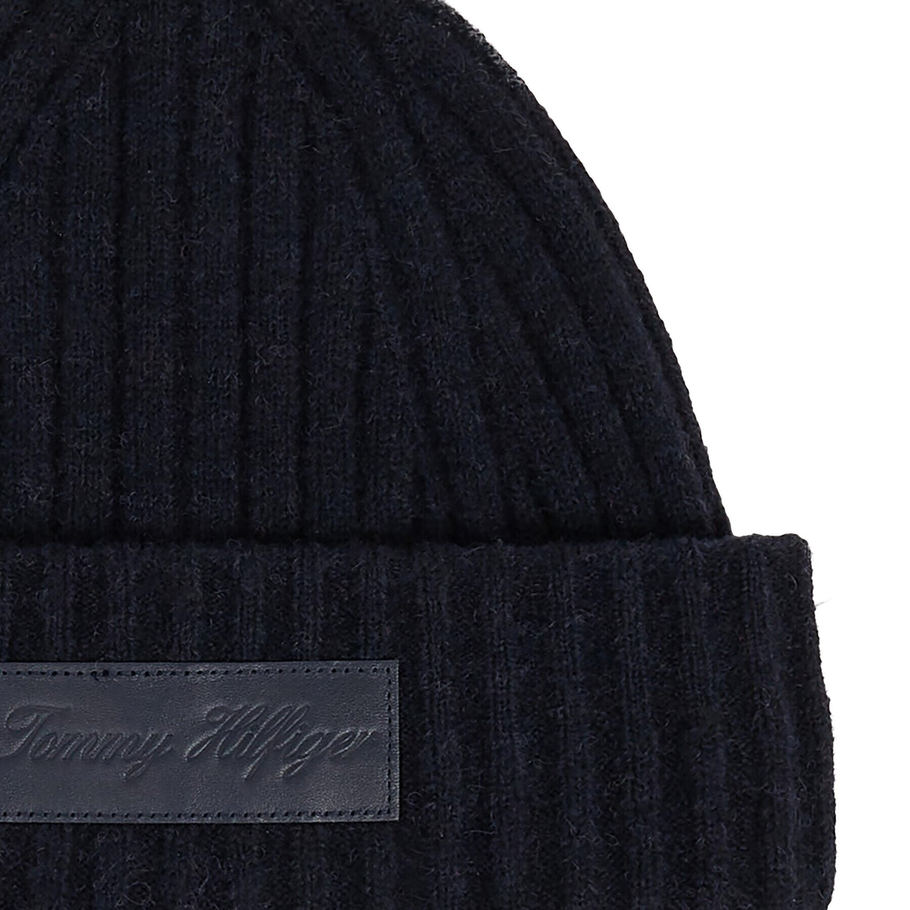 Tommy Hilfiger Шапка Tommy Twist Beanie AW0AW15325 Тъмносин - Pepit.bg