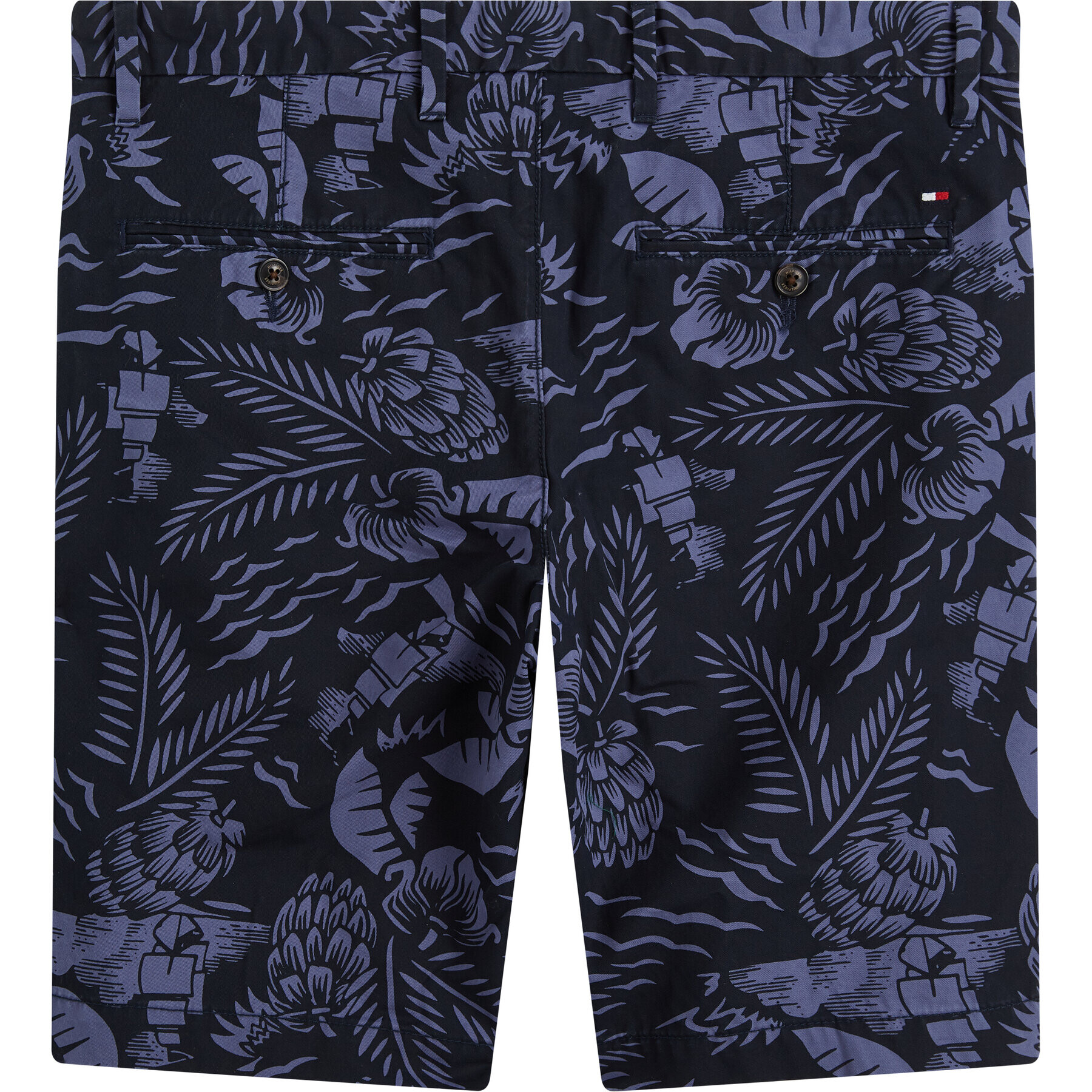 Tommy Hilfiger Шорти от плат Brooklyn Hawaii Print MW0MW13528 Тъмносин Regular Fit - Pepit.bg