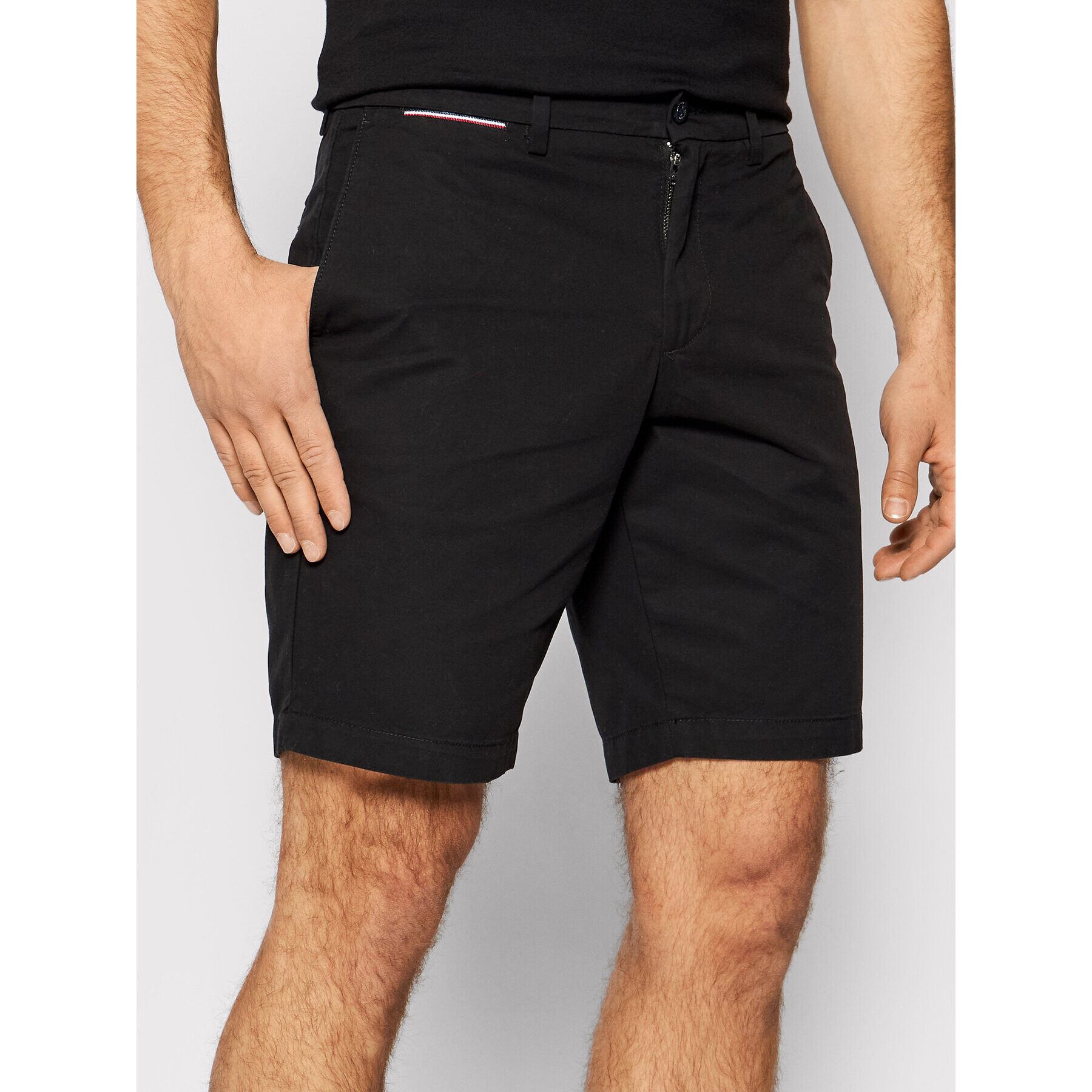 Tommy Hilfiger Шорти от плат Brooklyn MW0MW13536 Черен Regular Fit - Pepit.bg