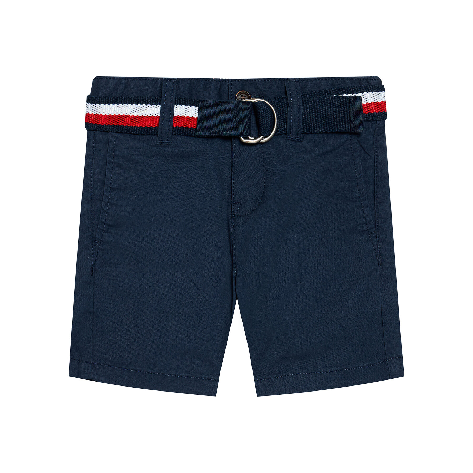 Tommy Hilfiger Шорти от плат Essential Belted Chino KB0KB05769 M Тъмносин Slim Fit - Pepit.bg