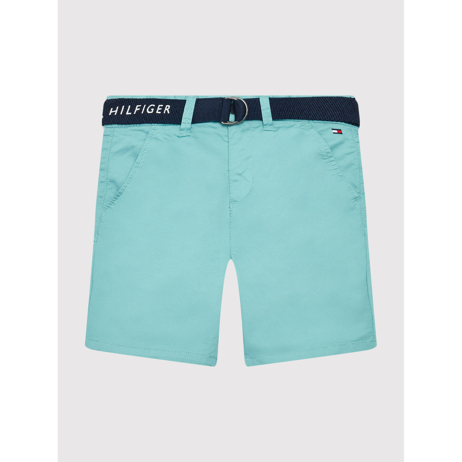 Tommy Hilfiger Шорти от плат Essential KB0KB07399 M Зелен Slim Fit - Pepit.bg