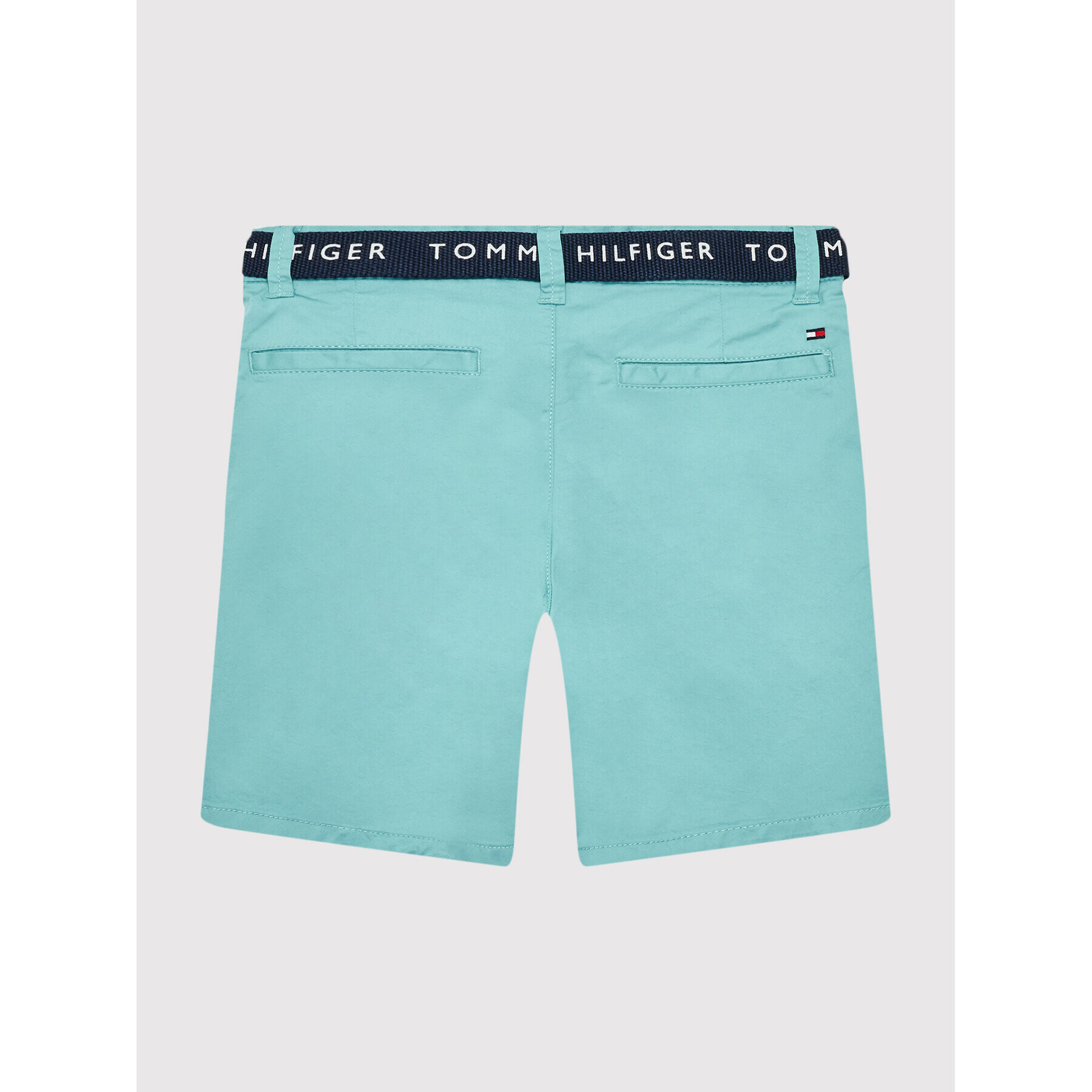 Tommy Hilfiger Шорти от плат Essential KB0KB07399 M Зелен Slim Fit - Pepit.bg