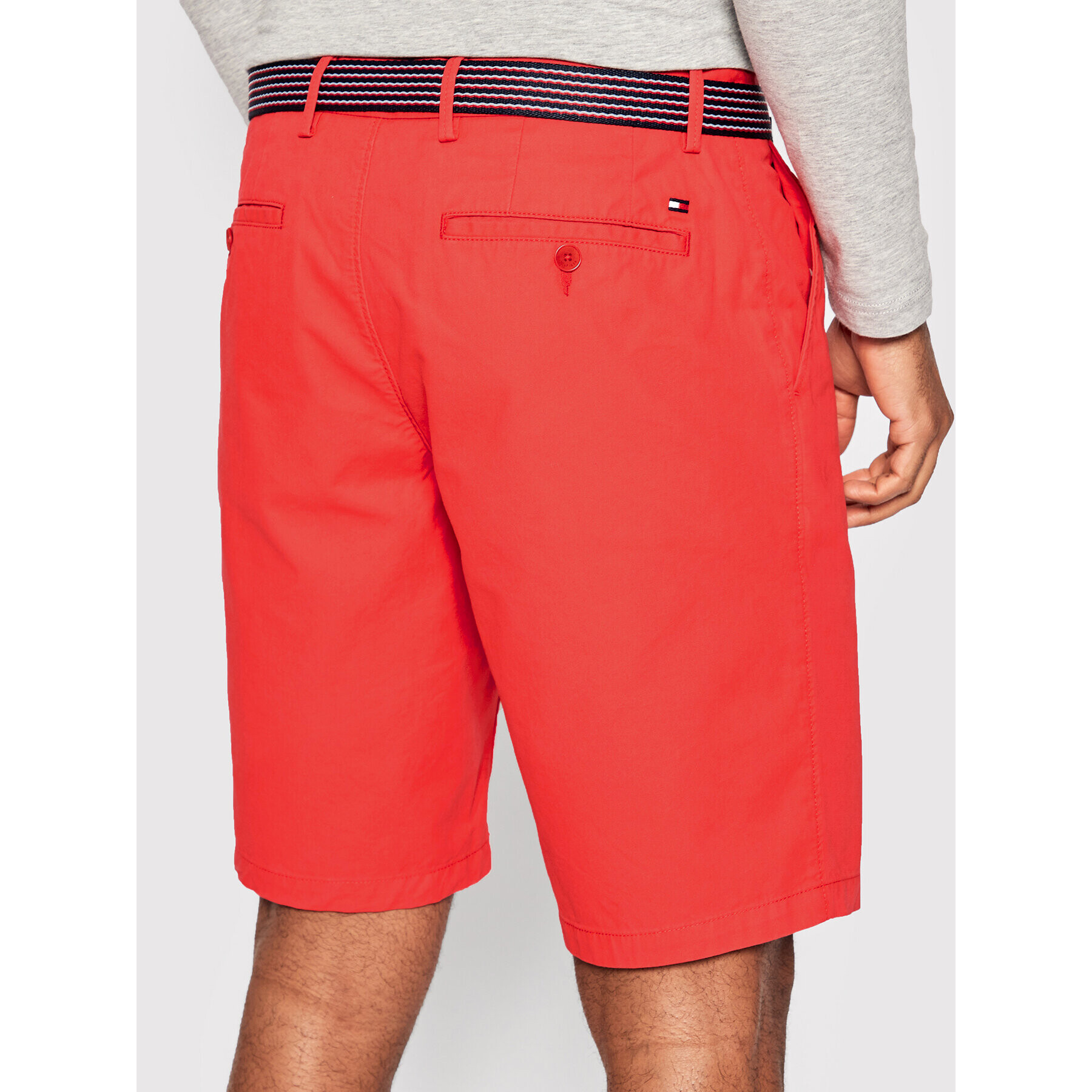 Tommy Hilfiger Шорти от плат Harlem MW0MW26620 Червен Relaxed Fit - Pepit.bg