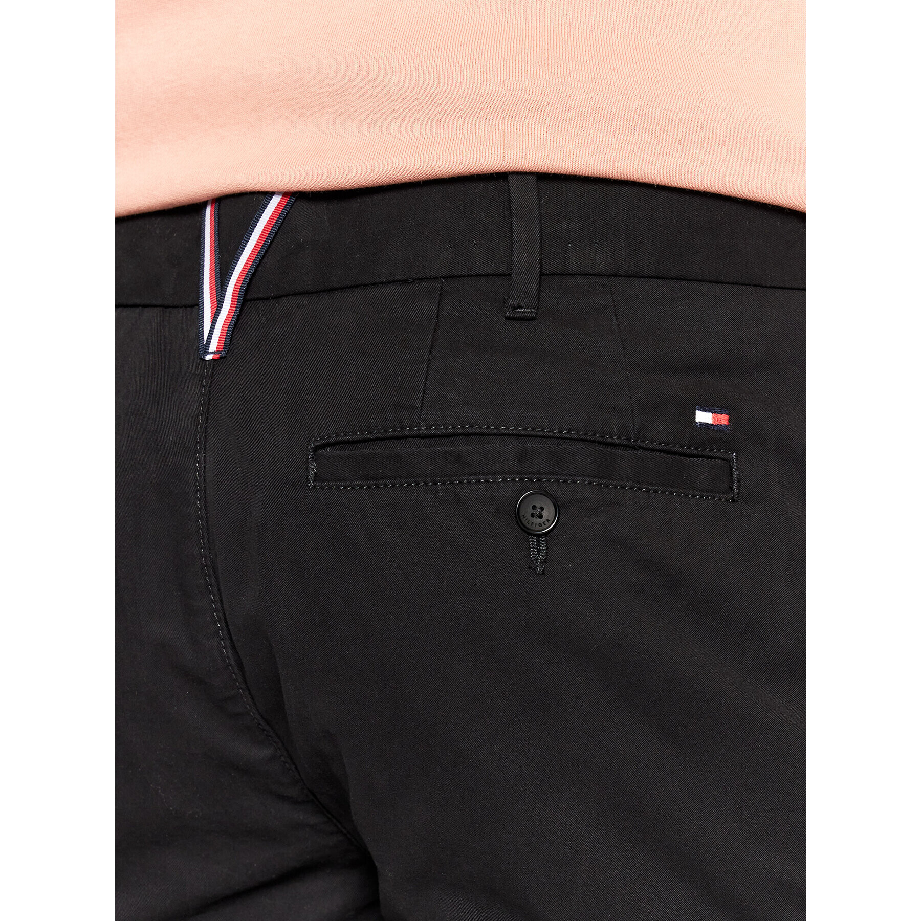Tommy Hilfiger Шорти от плат John MW0MW24953 Черен Regular Fit - Pepit.bg