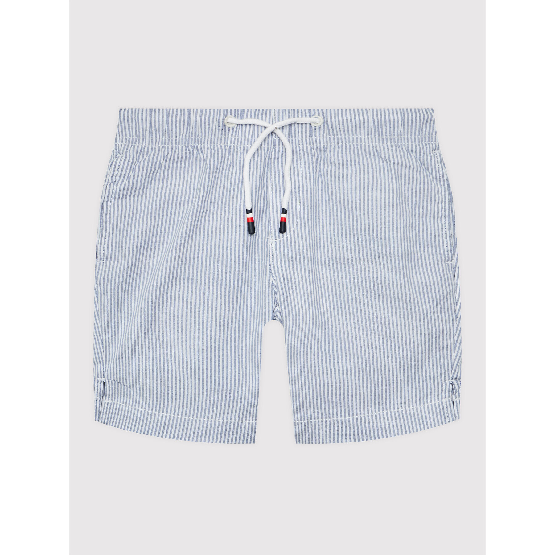 Tommy Hilfiger Шорти от плат Seeersucker Pull On KB0KB07404 M Син Regular Fit - Pepit.bg