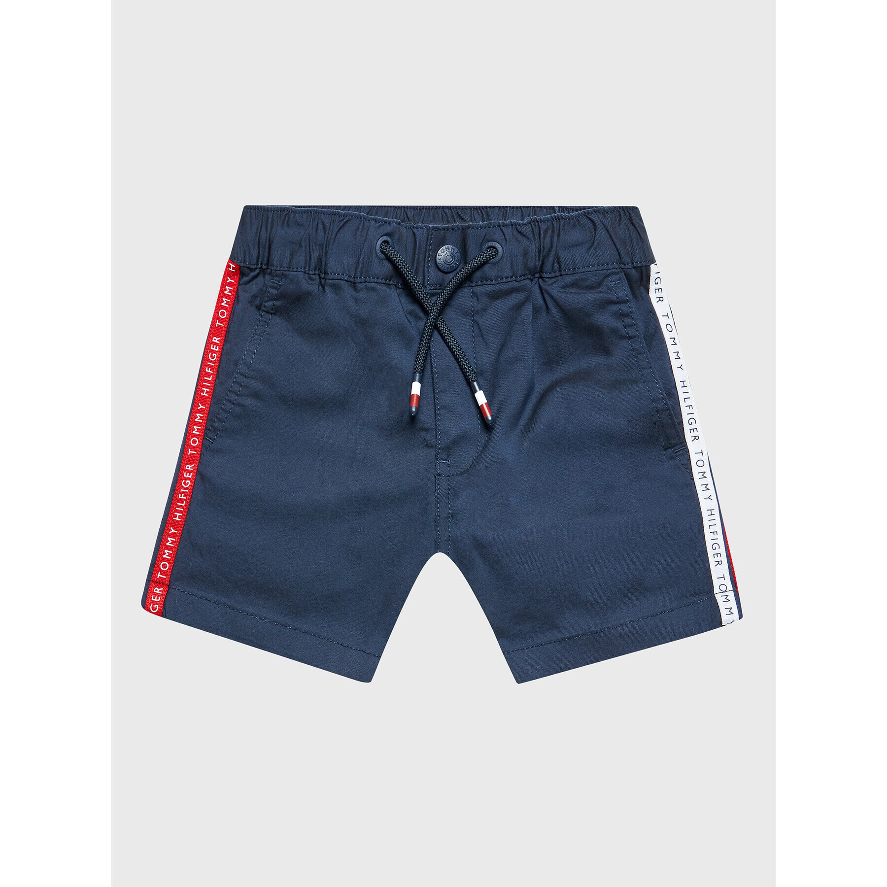 Tommy Hilfiger Шорти от плат Tape Pull On KB0KB07403 M Тъмносин Regular Fit - Pepit.bg