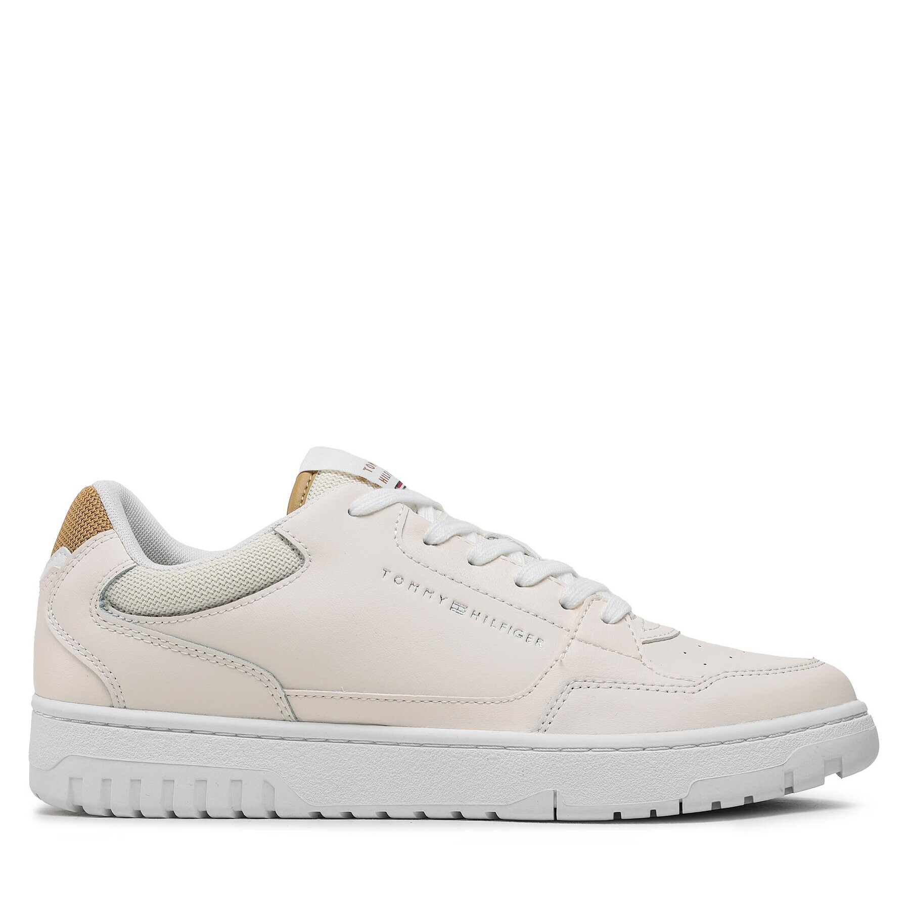 Tommy Hilfiger Сникърси Basket Core Leather FM0FM04693 Екрю - Pepit.bg
