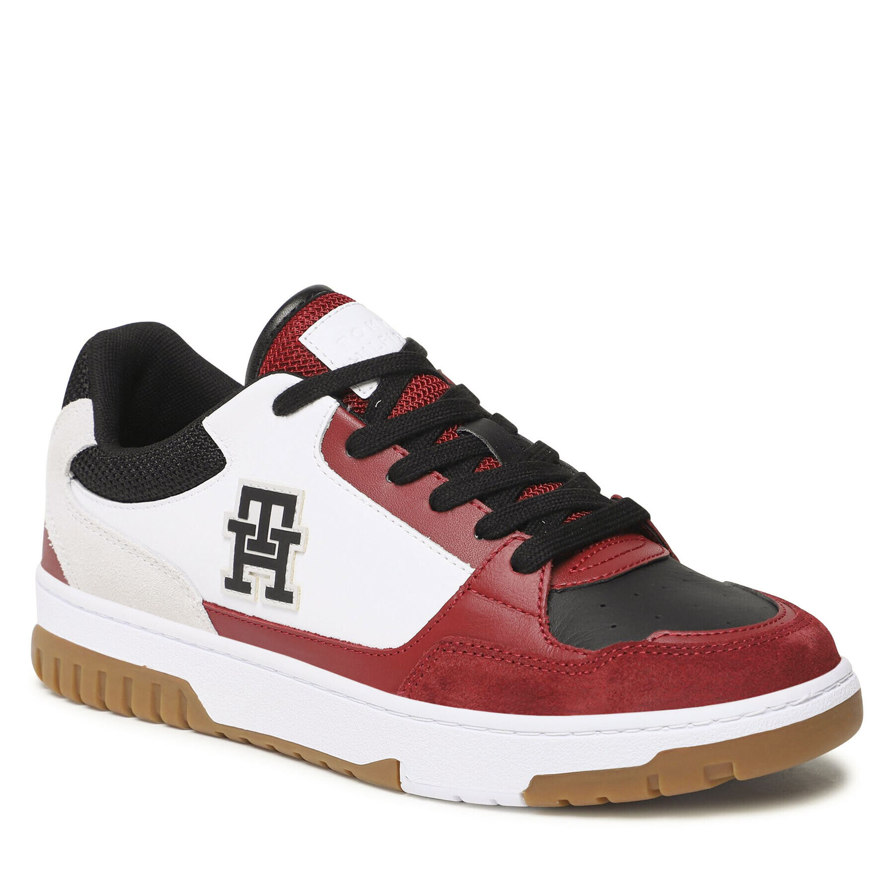 Tommy Hilfiger Сникърси Basket Street Mix FM0FM04695 Бял - Pepit.bg