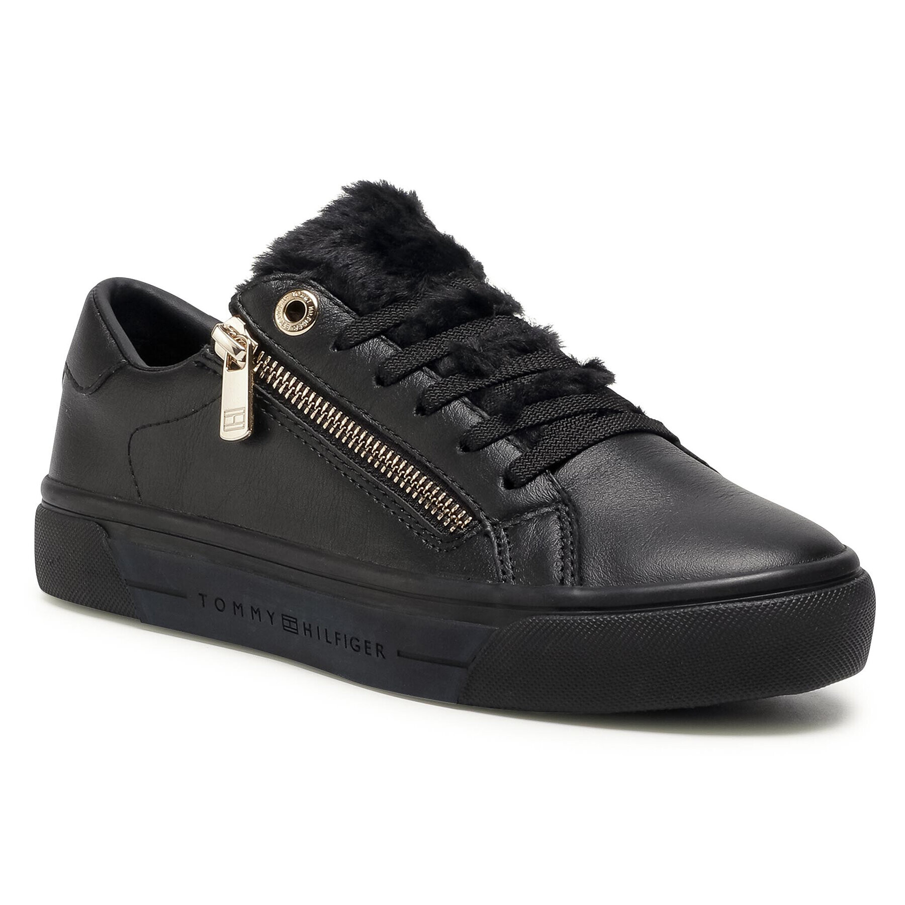 Tommy Hilfiger Сникърси Casual Warmlined Th Sneaker FW0FW05229 Черен - Pepit.bg