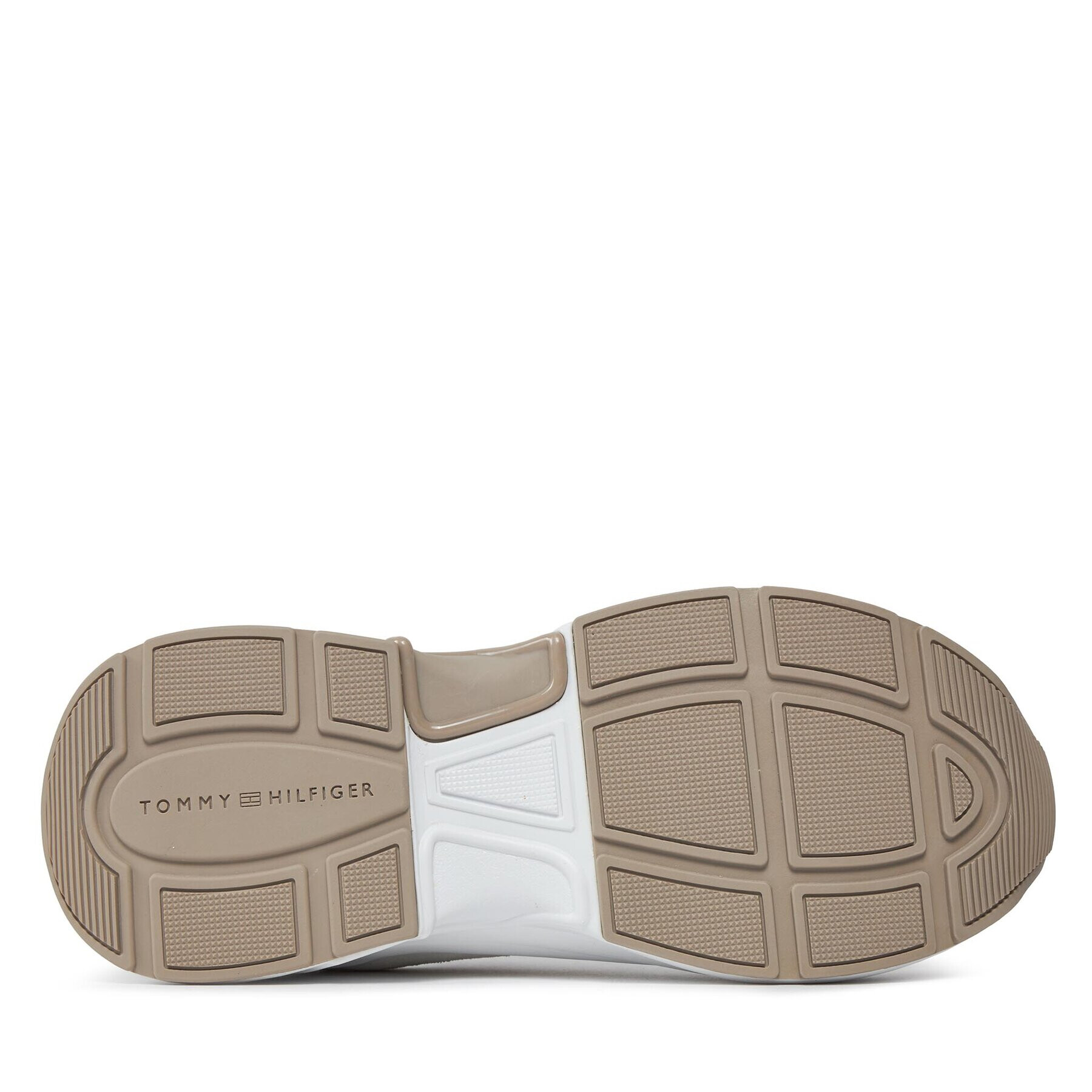 Tommy Hilfiger Сникърси Chunky Feminine Runner Hardware FW0FW07703 Бял - Pepit.bg