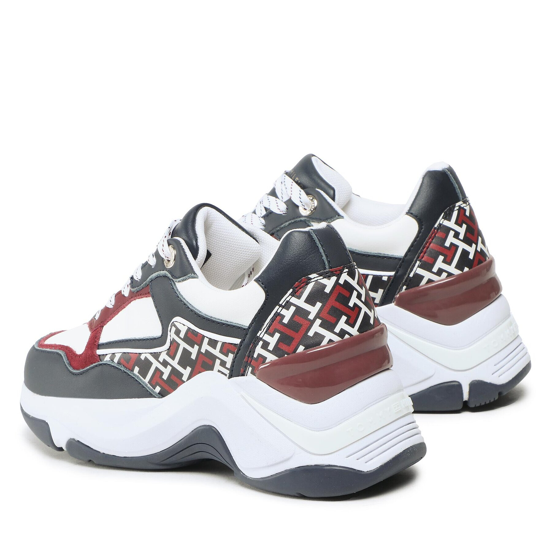 Tommy Hilfiger Сникърси Chunky Sneaker Monogram FW0FW06789 Цветен - Pepit.bg