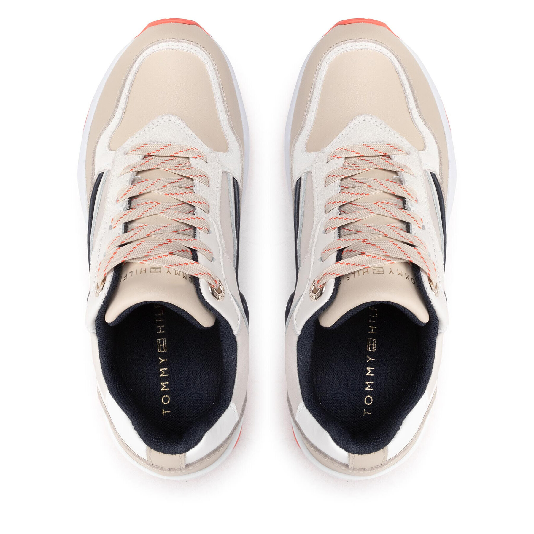 Tommy Hilfiger Сникърси Chunky Sneaker Seasonal Pop FW0FW06757 Бежов - Pepit.bg