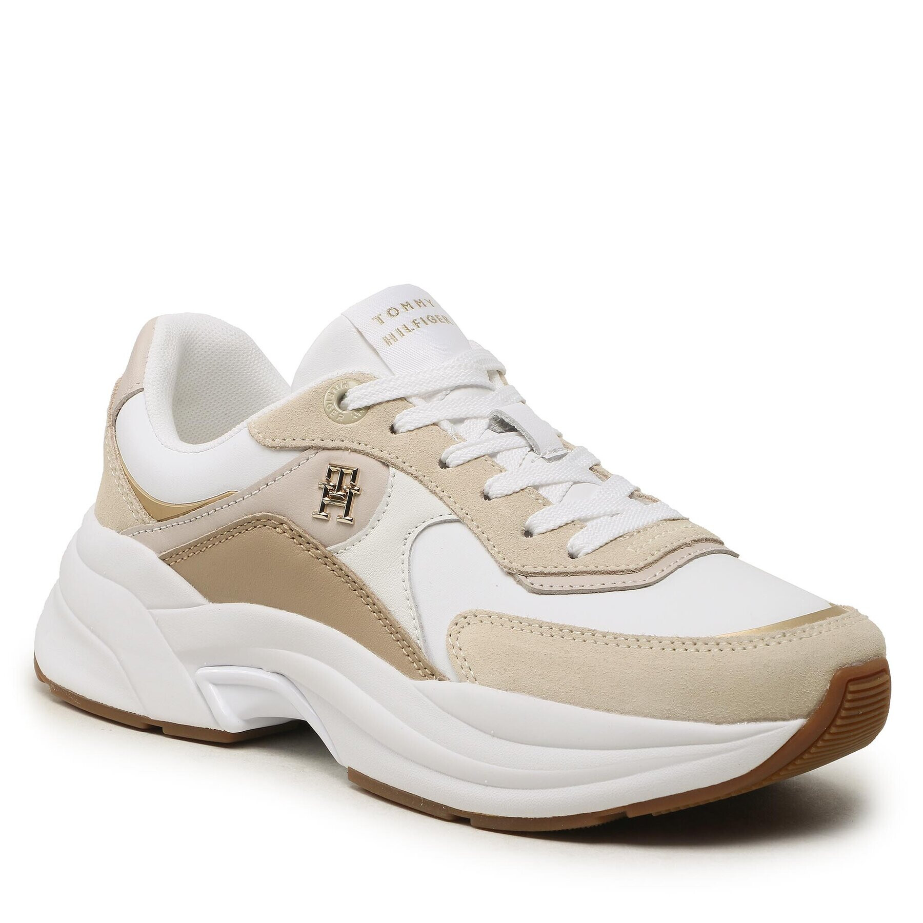 Tommy Hilfiger Сникърси Chunky Th Runner FW0FW07386 Бял - Pepit.bg