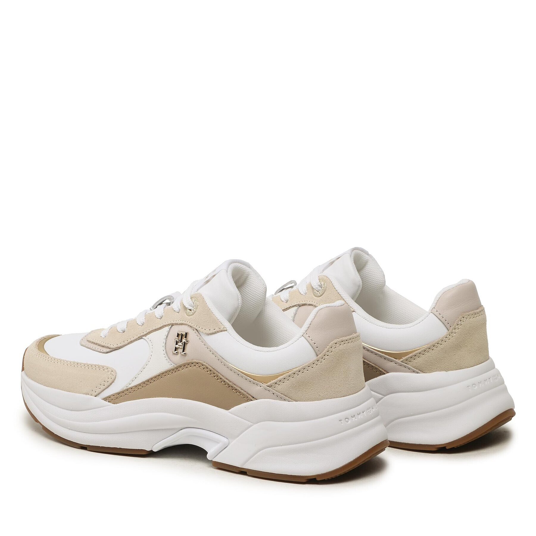Tommy Hilfiger Сникърси Chunky Th Runner FW0FW07386 Бял - Pepit.bg