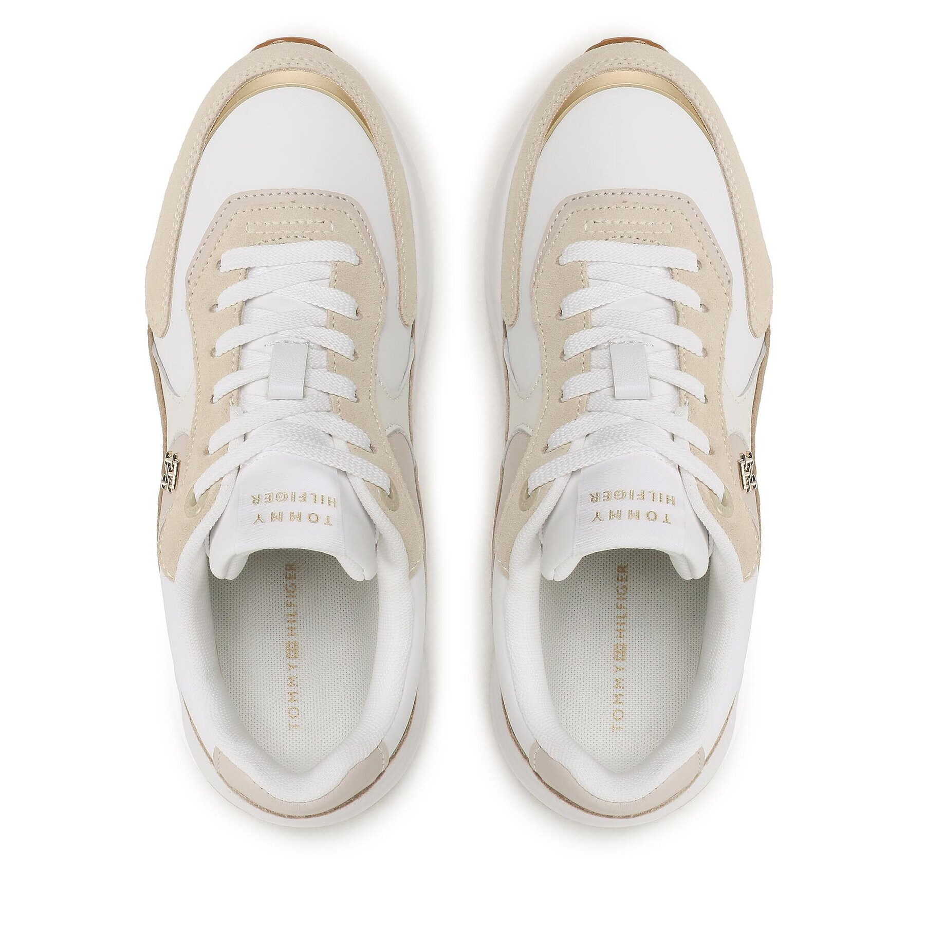 Tommy Hilfiger Сникърси Chunky Th Runner FW0FW07386 Бял - Pepit.bg