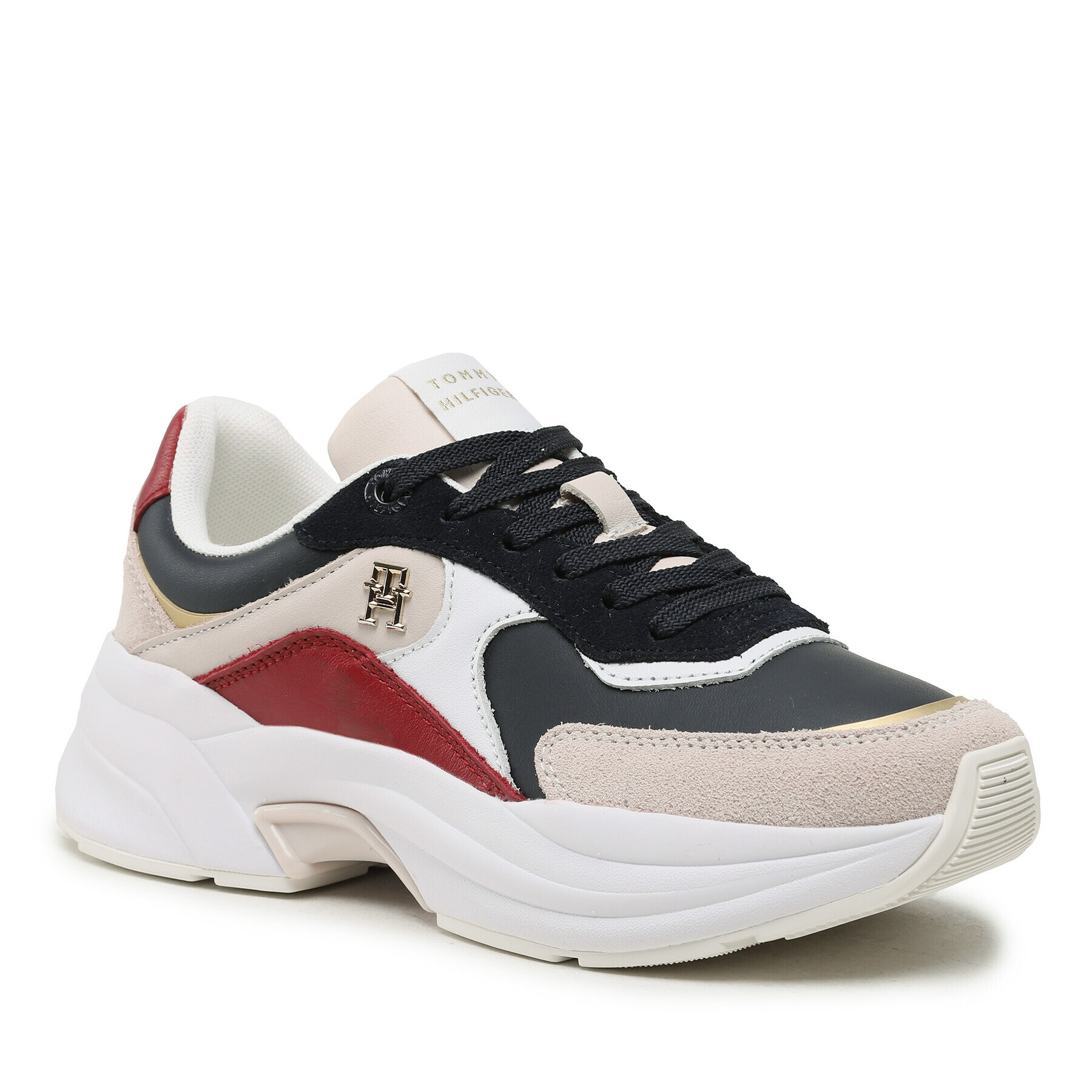 Tommy Hilfiger Сникърси Chunky Th Runner FW0FW07386 Син - Pepit.bg