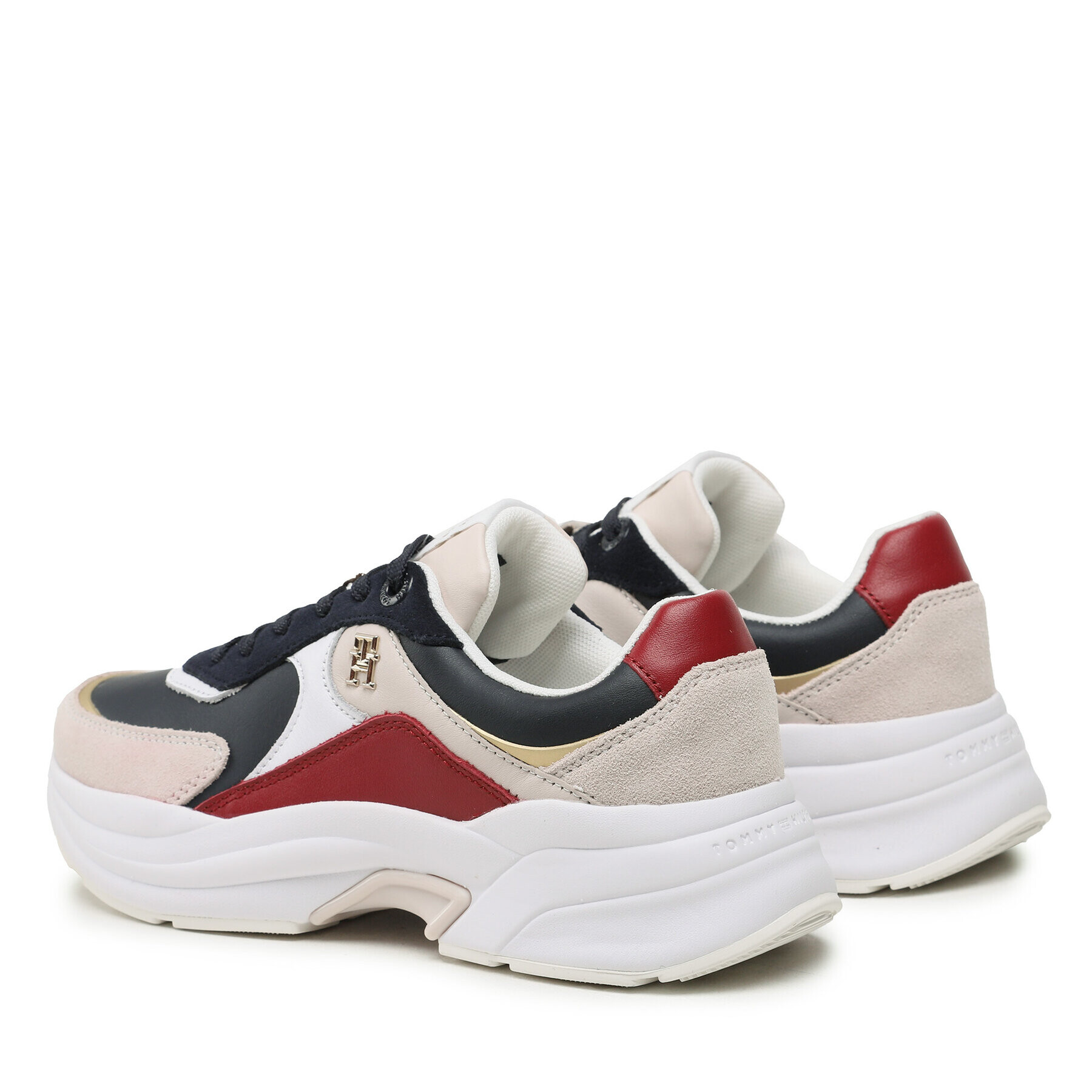 Tommy Hilfiger Сникърси Chunky Th Runner FW0FW07386 Син - Pepit.bg
