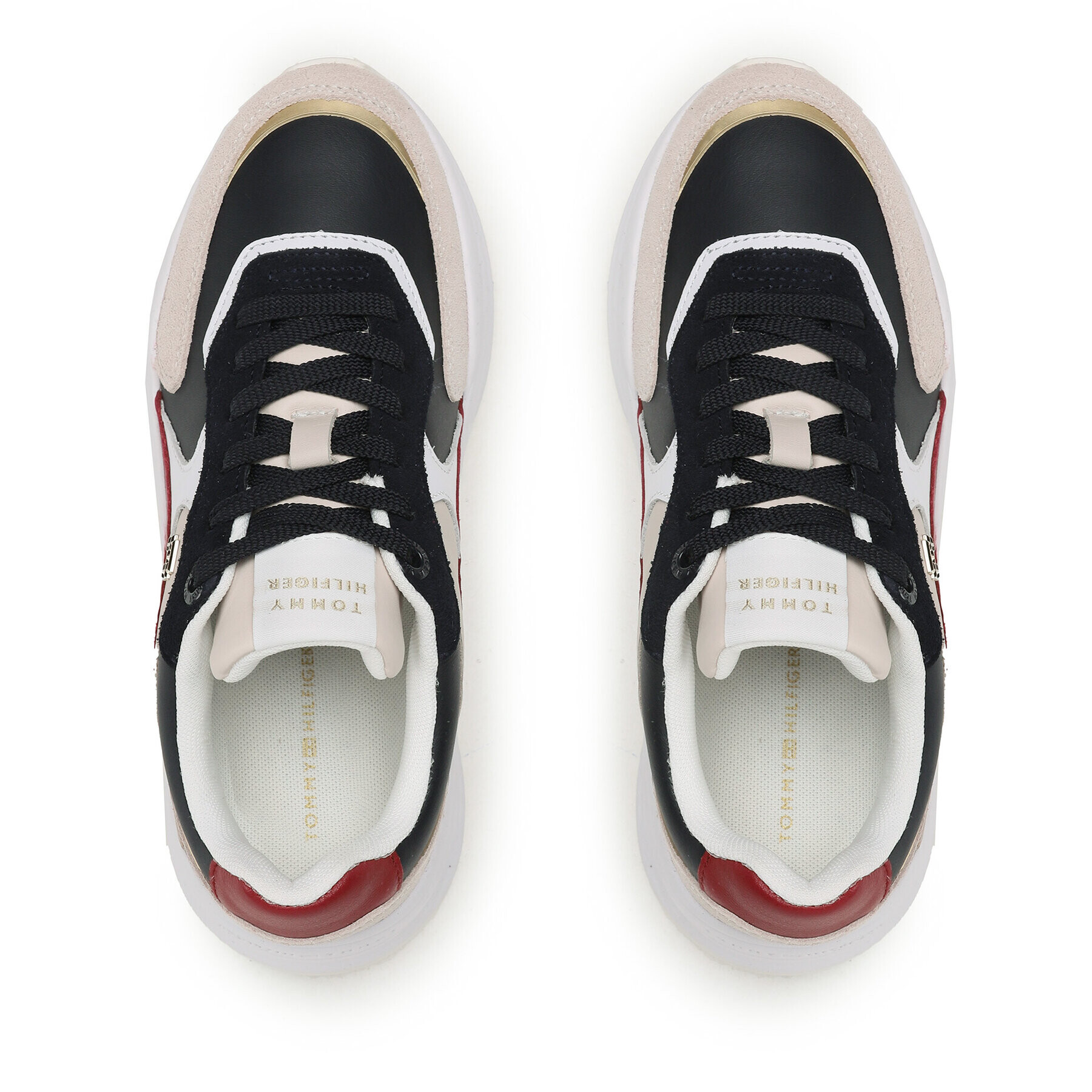Tommy Hilfiger Сникърси Chunky Th Runner FW0FW07386 Син - Pepit.bg