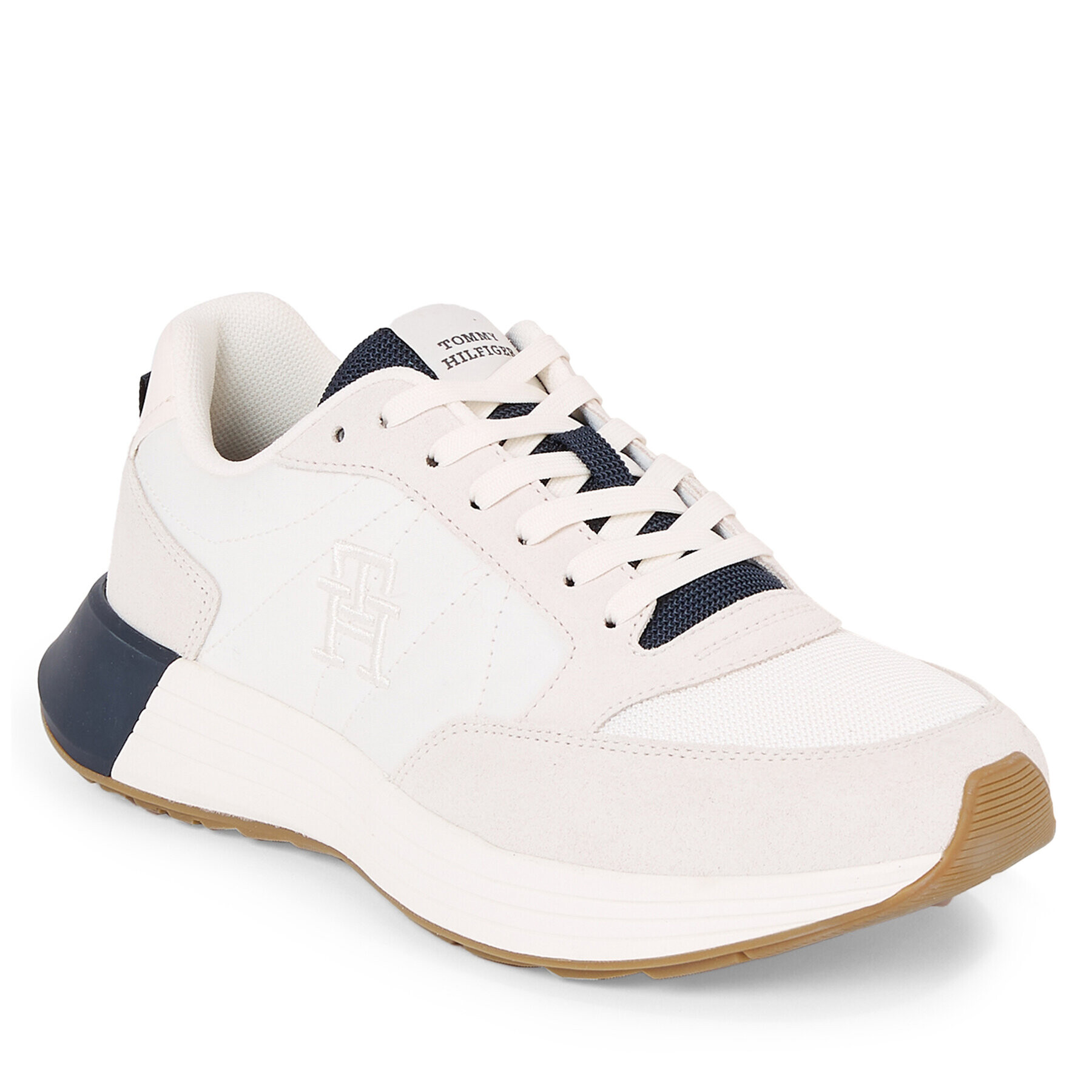 Tommy Hilfiger Сникърси Classic Elevated Runner Mix FM0FM04636 Бял - Pepit.bg