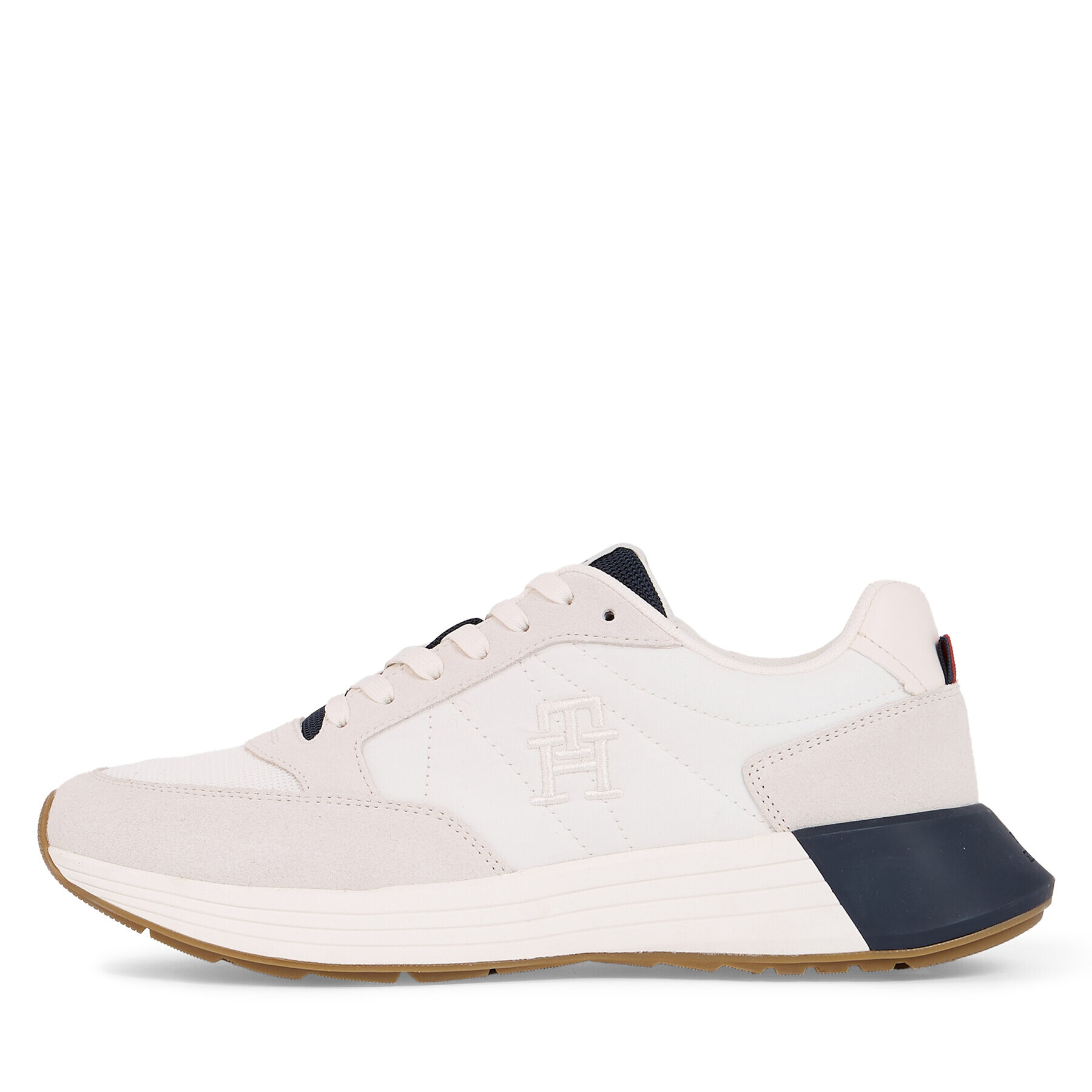 Tommy Hilfiger Сникърси Classic Elevated Runner Mix FM0FM04636 Бял - Pepit.bg