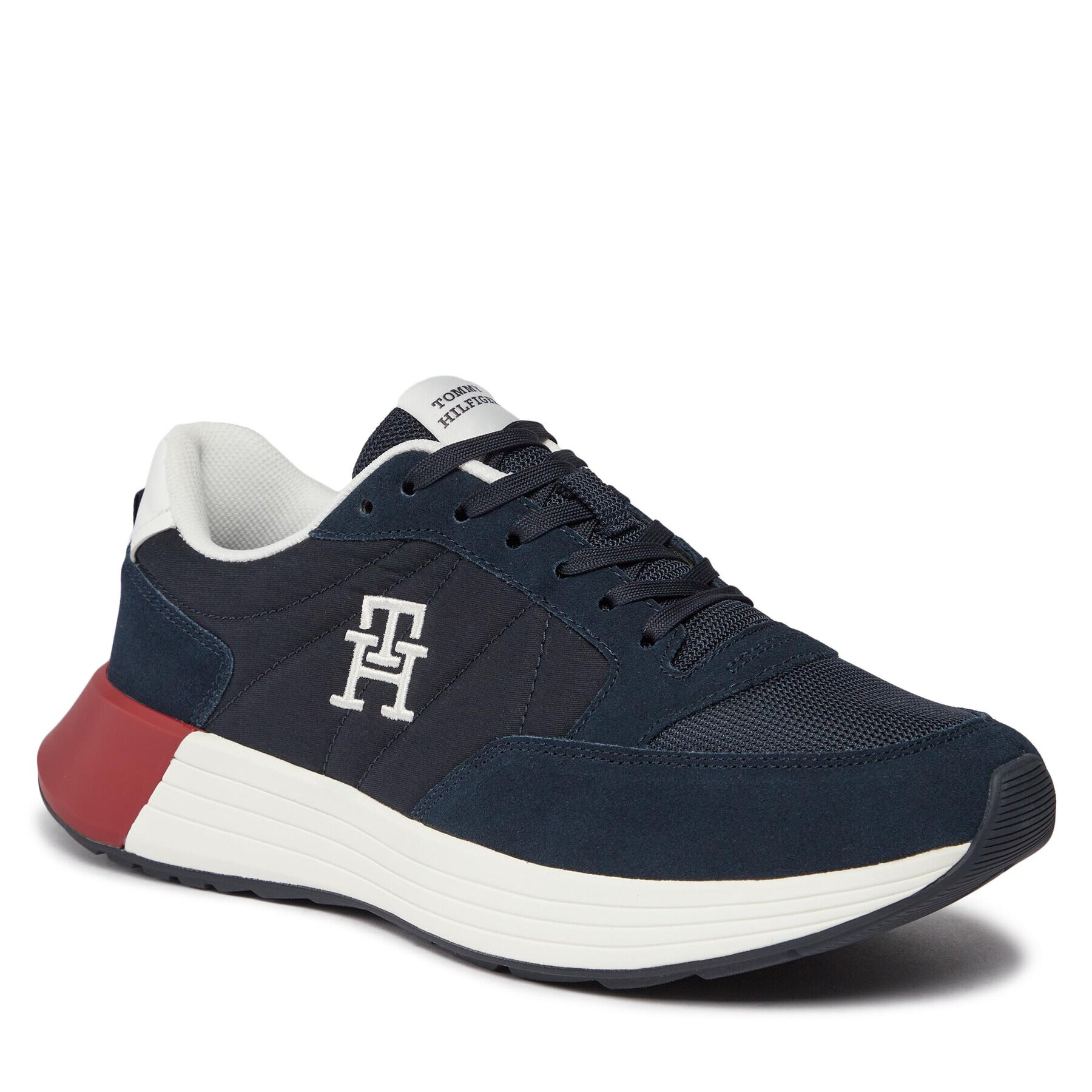 Tommy Hilfiger Сникърси Classic Elevated Runner Mix FM0FM04636 Син - Pepit.bg