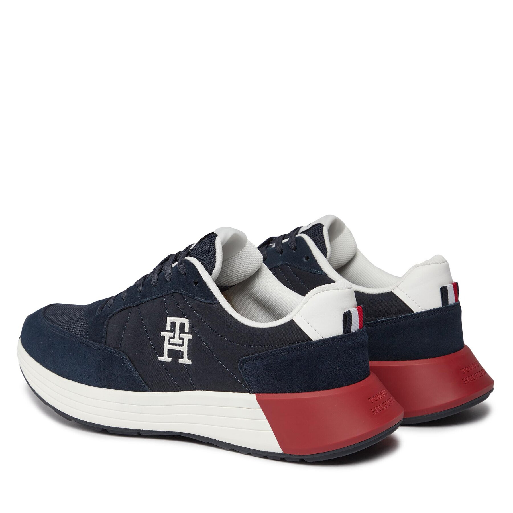 Tommy Hilfiger Сникърси Classic Elevated Runner Mix FM0FM04636 Син - Pepit.bg