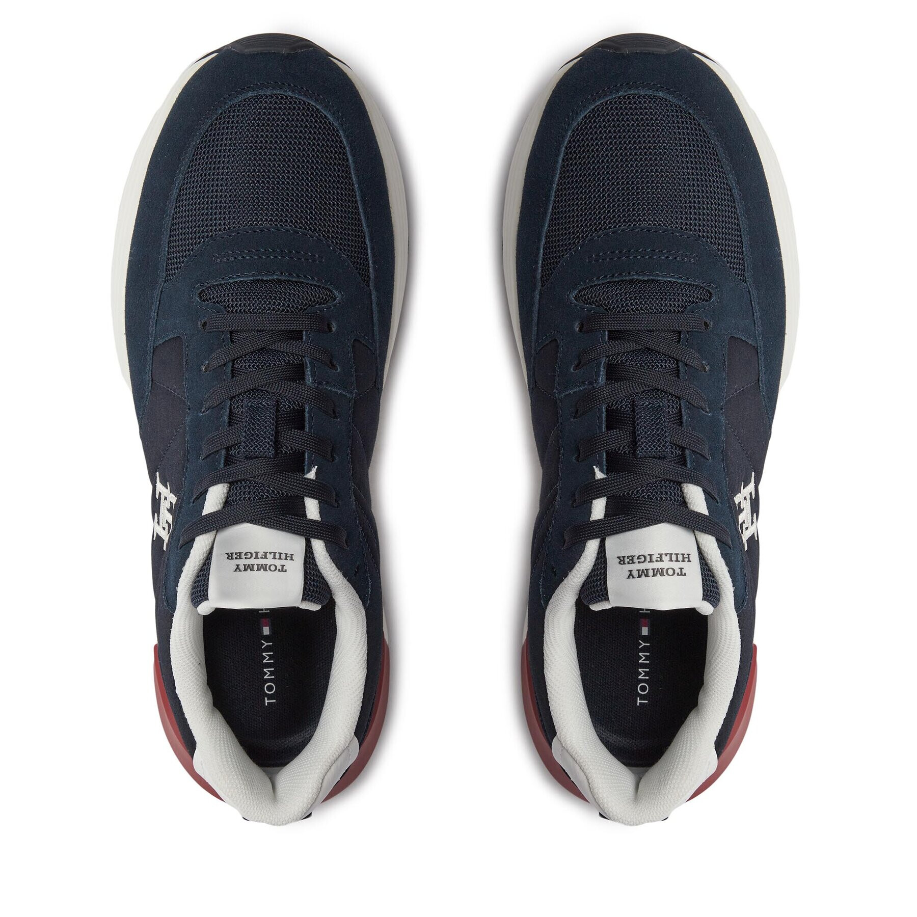 Tommy Hilfiger Сникърси Classic Elevated Runner Mix FM0FM04636 Син - Pepit.bg