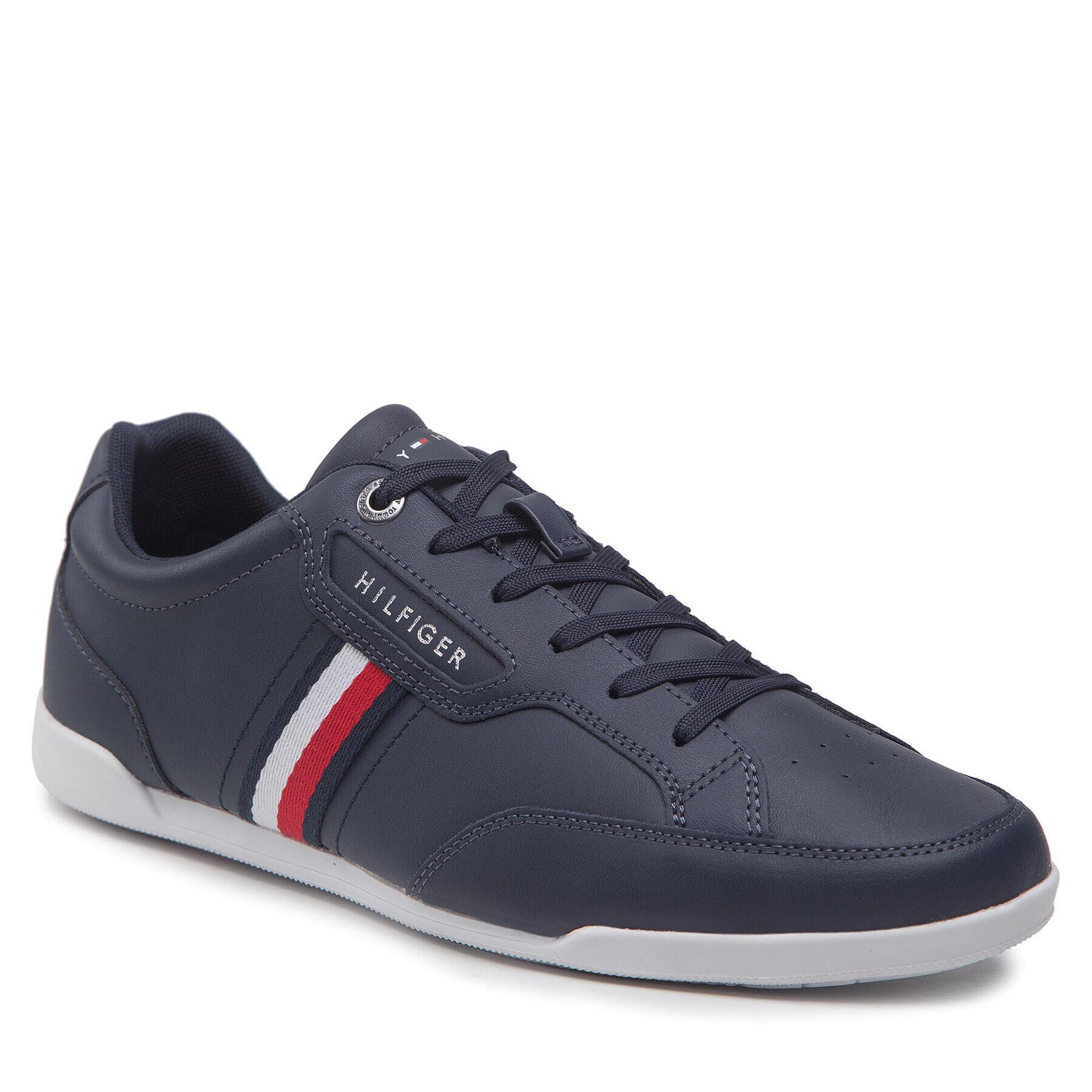 Tommy Hilfiger Сникърси Classic Lo Cupsole Leather FM0FM04277 Тъмносин - Pepit.bg