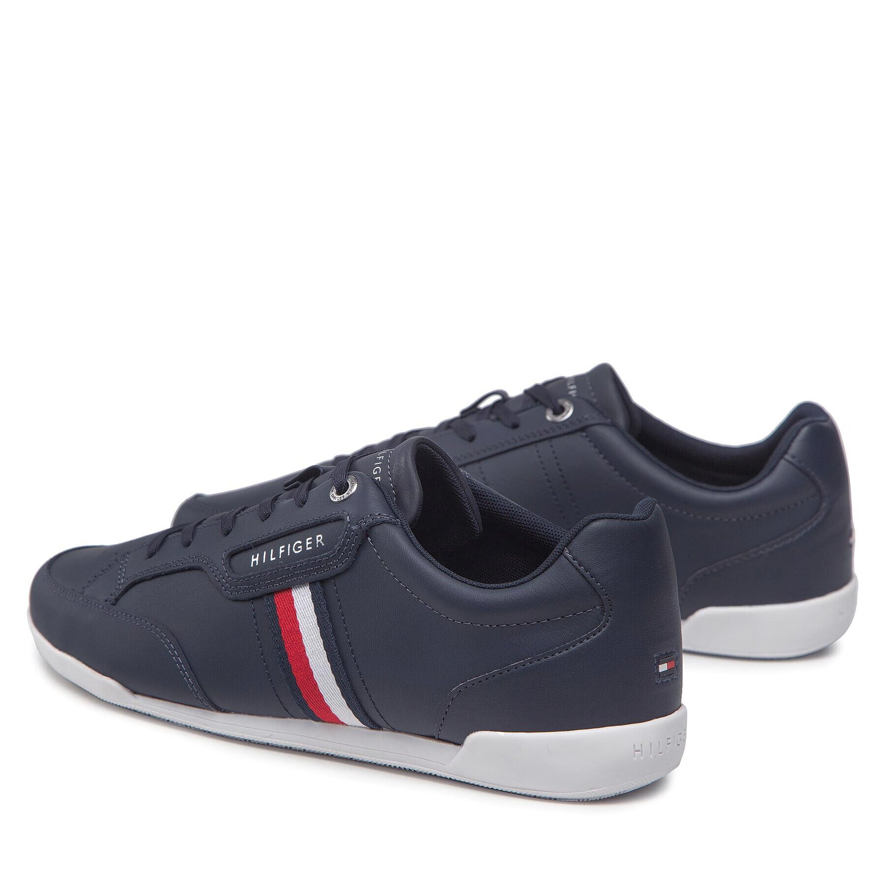 Tommy Hilfiger Сникърси Classic Lo Cupsole Leather FM0FM04277 Тъмносин - Pepit.bg