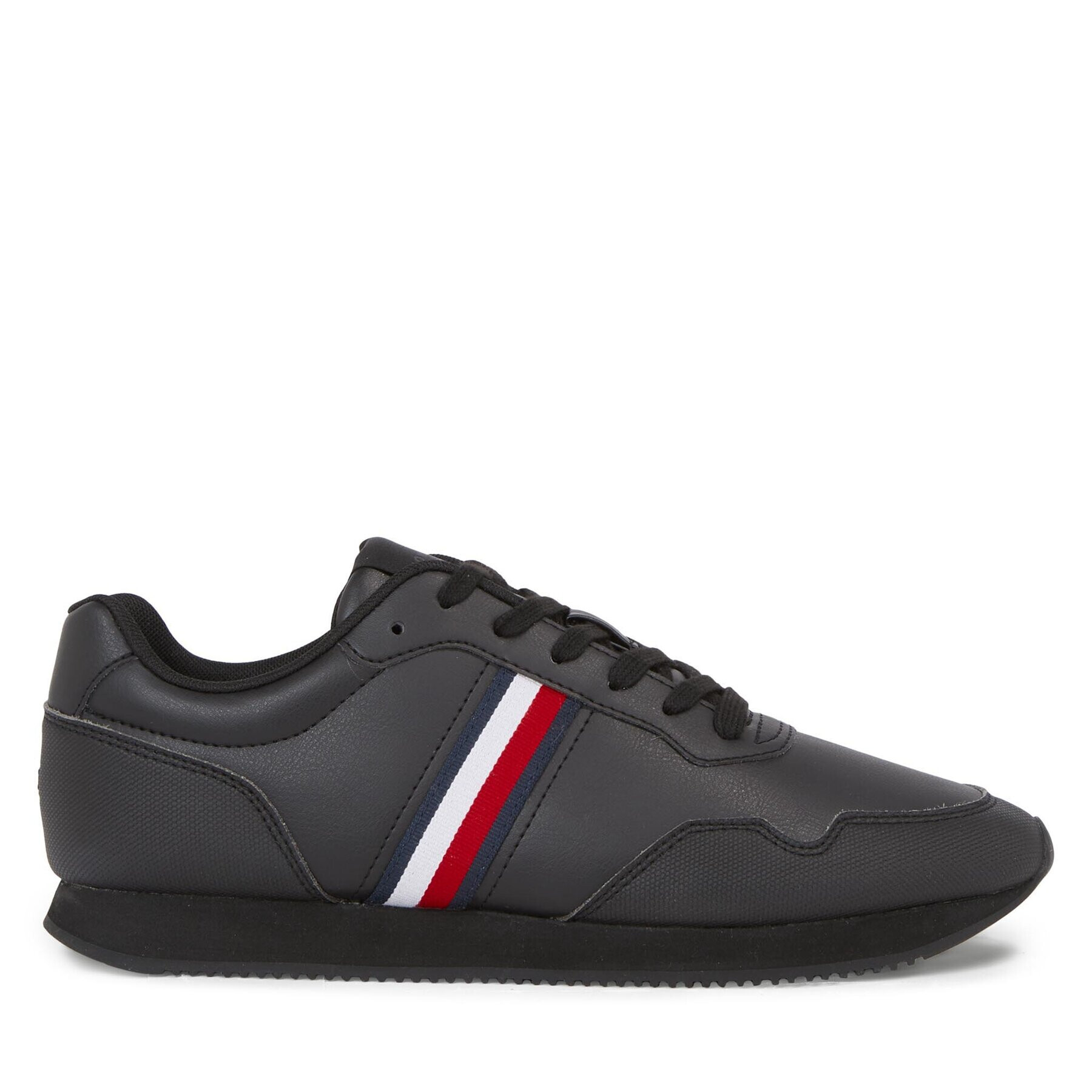 Tommy Hilfiger Сникърси Core Lo Runner Pu Lth FM0FM04834 Черен - Pepit.bg