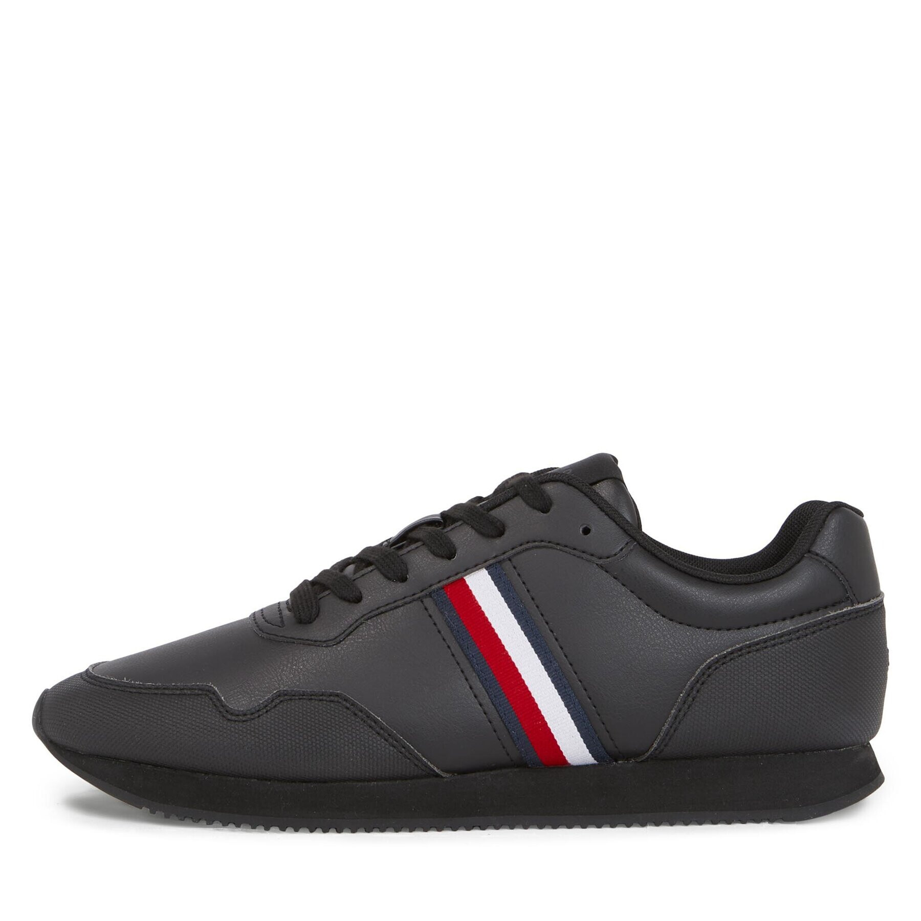 Tommy Hilfiger Сникърси Core Lo Runner Pu Lth FM0FM04834 Черен - Pepit.bg
